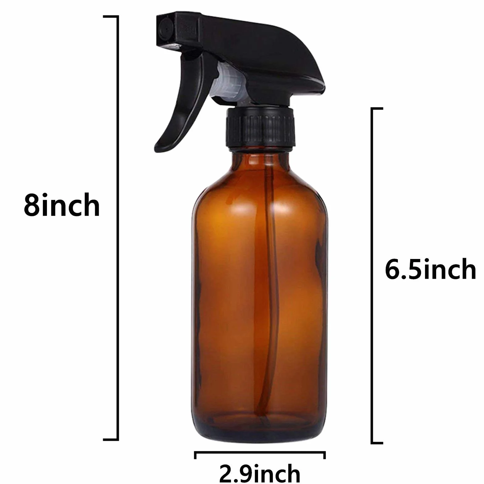 Butelka plastikowa brązowa 500 ml z rozpylaczem do roślin, fryzjerstwa, zestaw 2 szt.