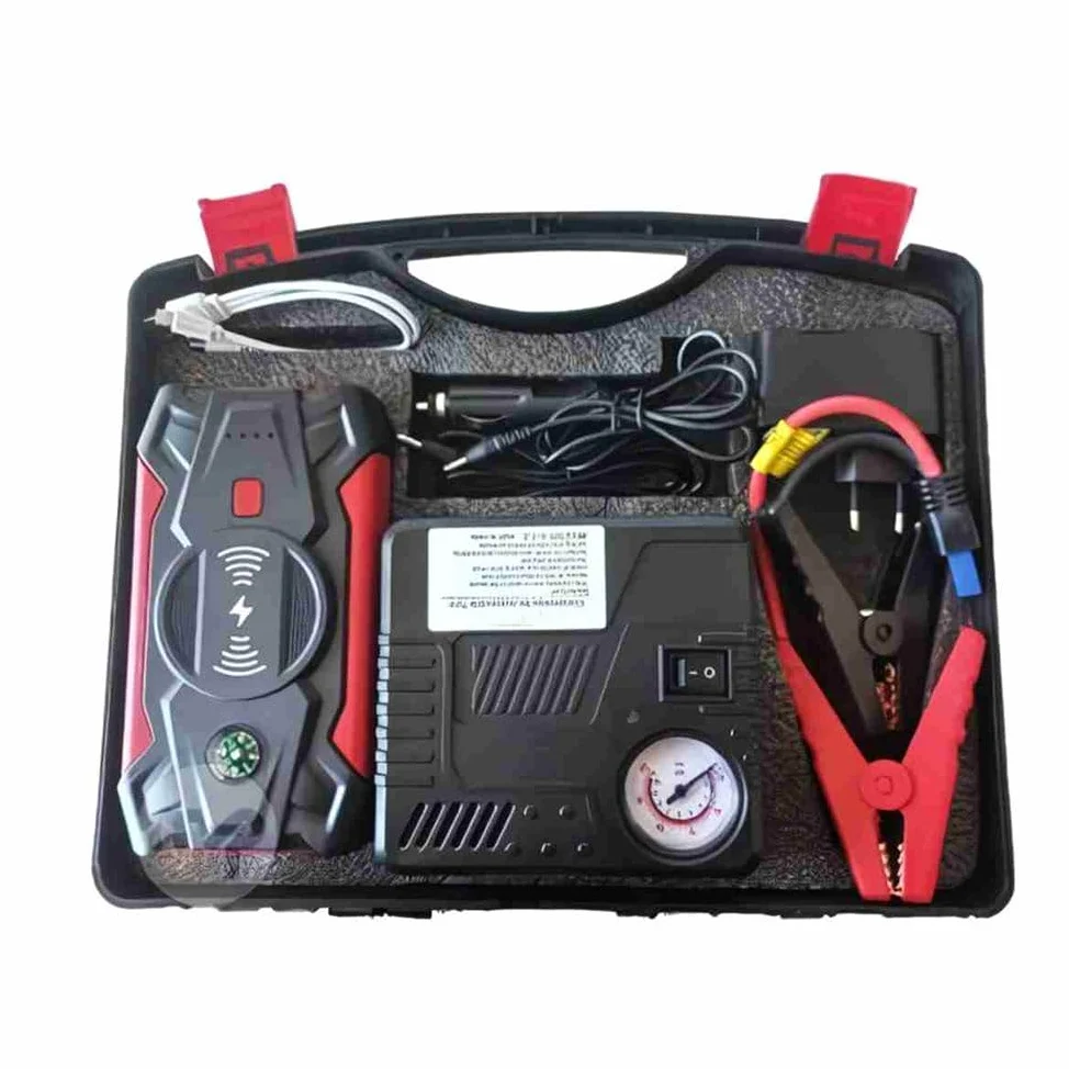 Arrancador de Batería de Coche Almalux Q-X7 – 26000 mAh, Compresor de Aire y Cargador Inalámbrico