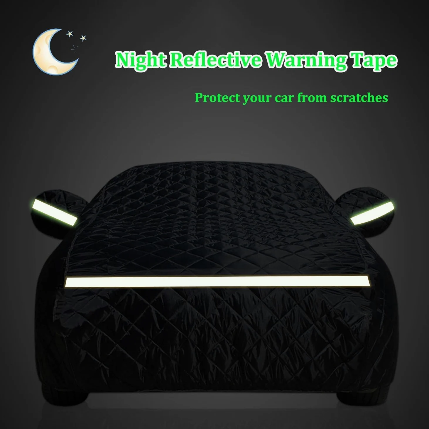 Funda Coche Antigranizo para Audi RS6 2002-2023, Cubierta de Coche Exterior Impermeable, Lona Coche Transpirable Antigranizo Antinieve, con Cremallera Exterior