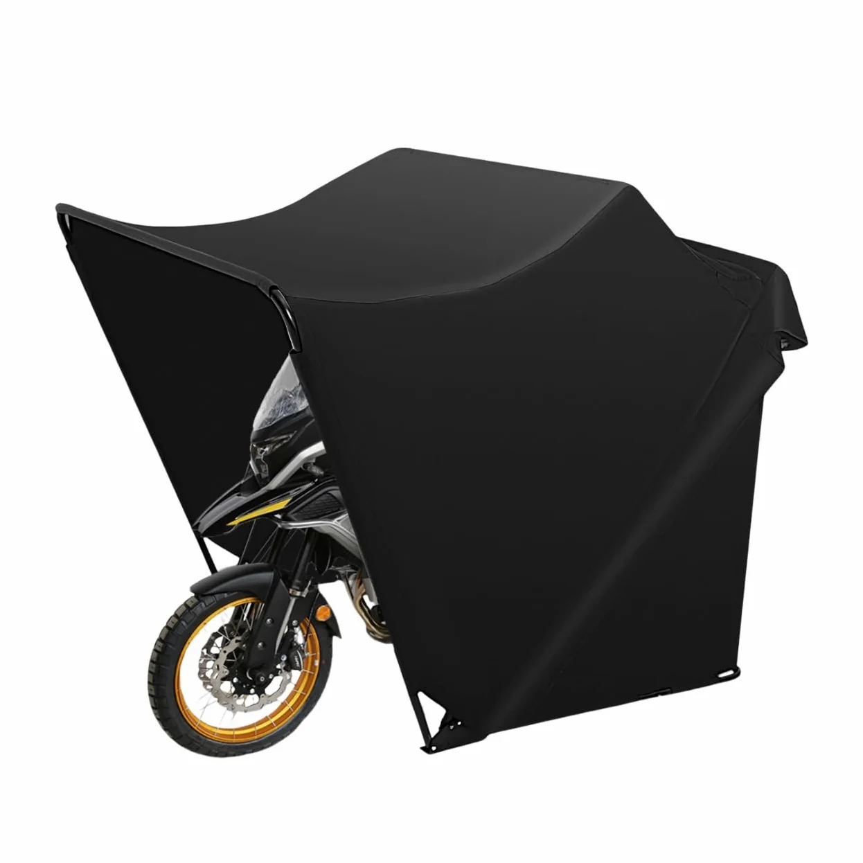 Tienda de campaña para motocicleta, garaje, 270 x 105 x 155 cm, impermeable, de tela Oxford con marco de acero estable, cubierta para moto exterior, resistente a la intemperie, para scooter y