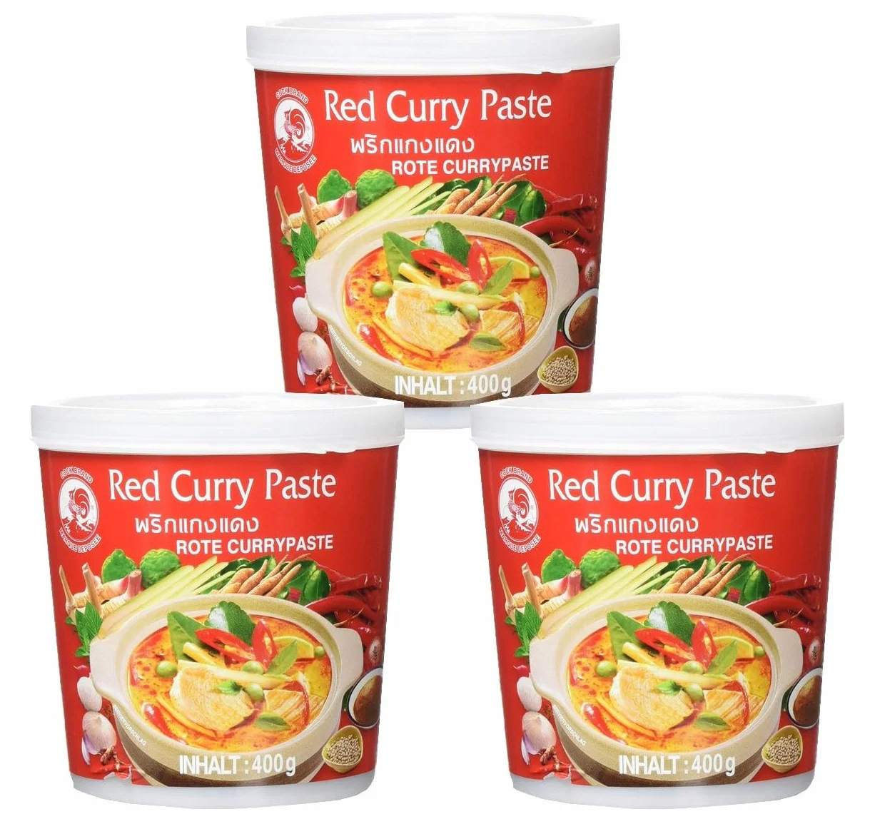 Cock Pasta de curry roja 3 x 400 g