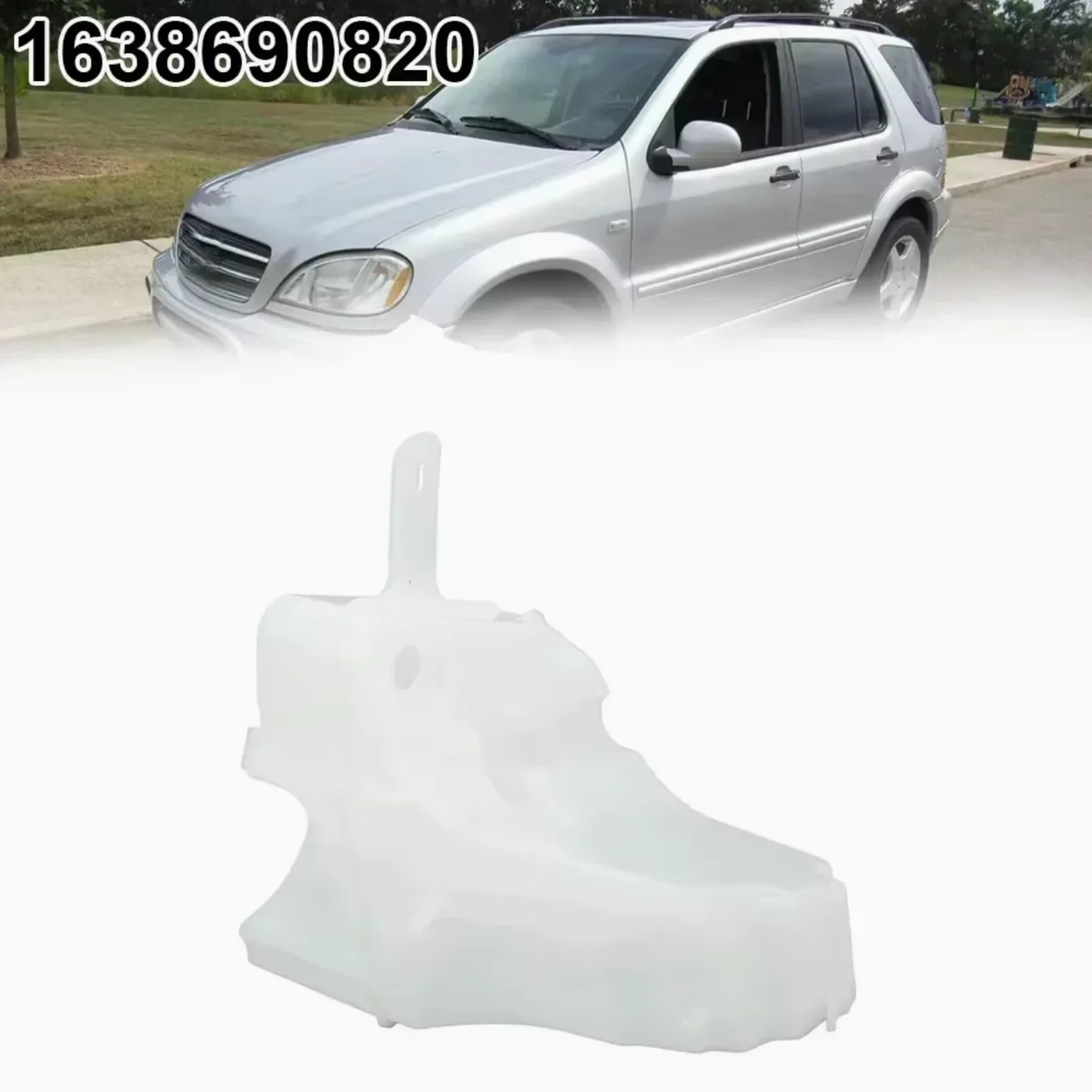 Depósito De Anticongelante Compatible Con Benz Para ML430 1999-2001 Para ML500 2002-2005 1 Uds Tanque De Depósito Líquido Para Limpiaparabrisas Coche 1638690820 1638601160