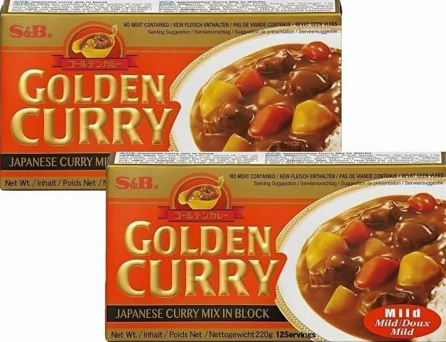 S&B Golden Curry Mild 220g x 2 Pack