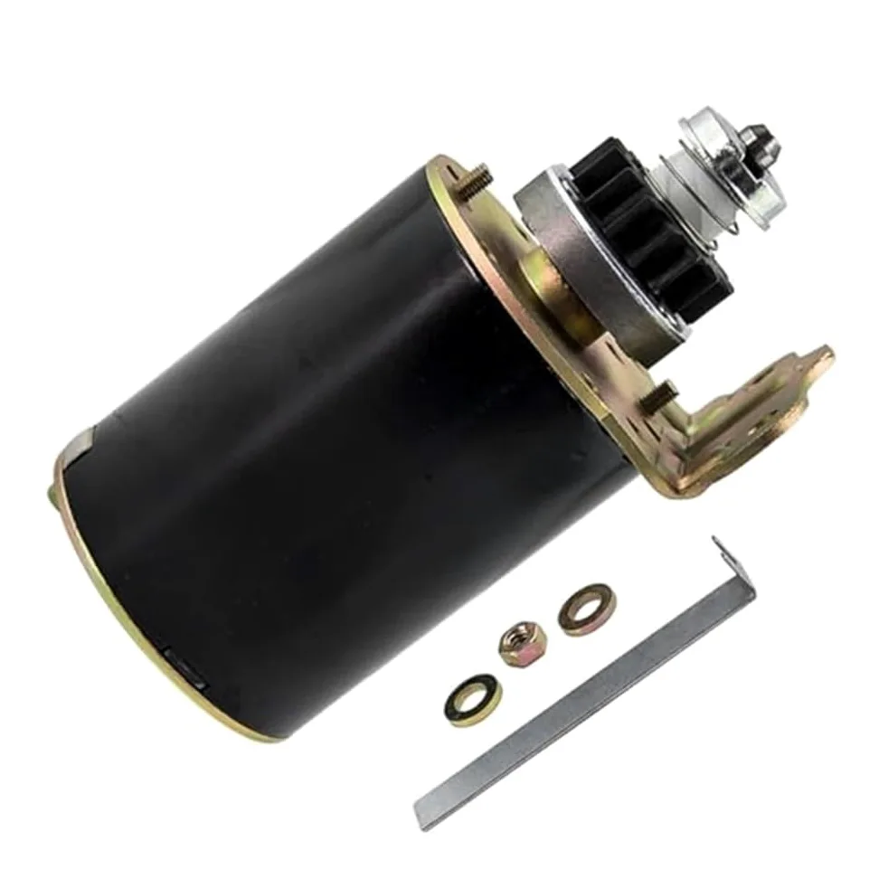 Motor de Arranque Solenoide De Arranque Y Motor 12 V Para Cortacésped Eléctrico (motor 499521 795121) Copia de seguridad