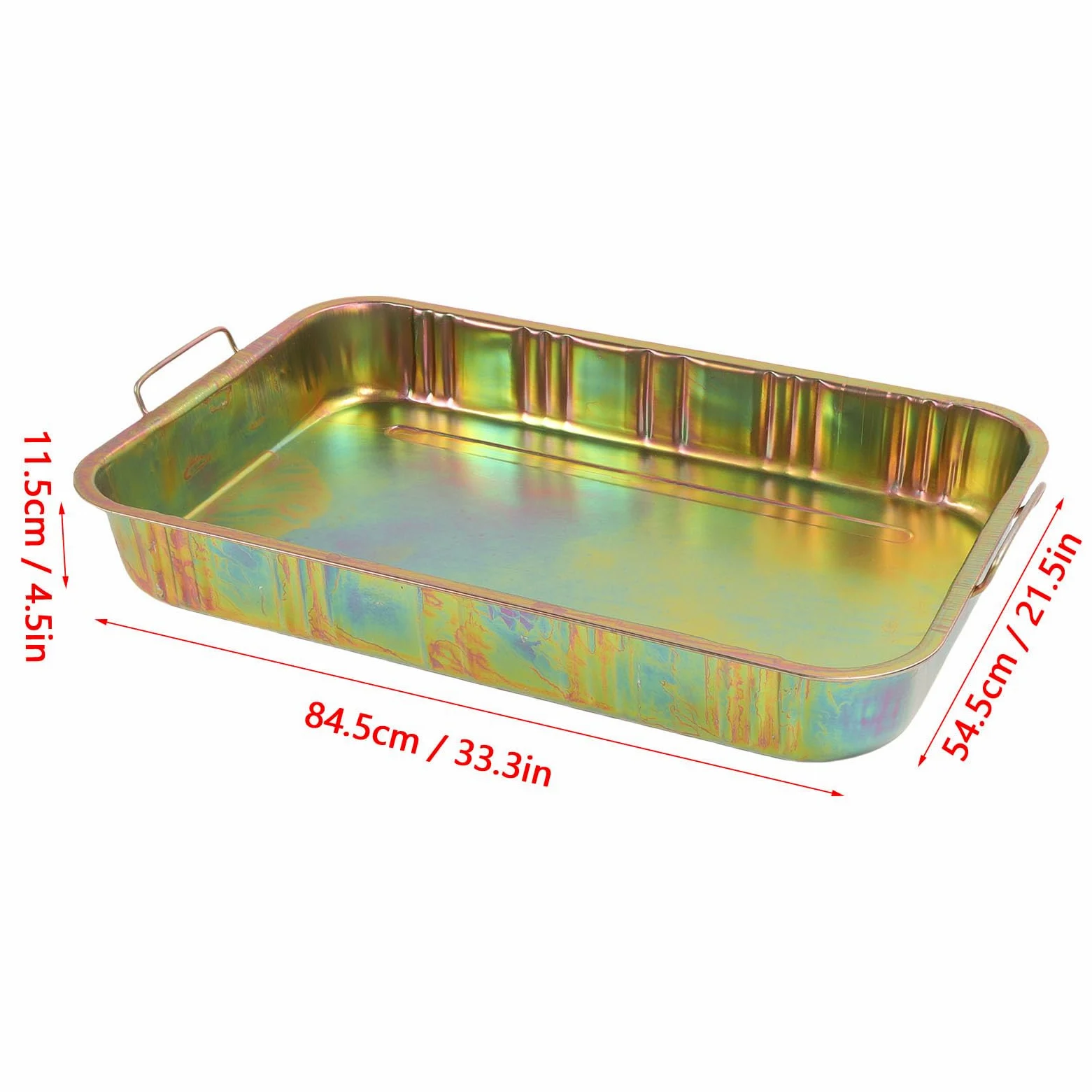 Bandeja de drenaje de aceite Torvex, bandeja de goteo de drenaje de aceite de gran capacidad de 45 litros, recipiente de recolección de aceite para mantenimiento automotriz,