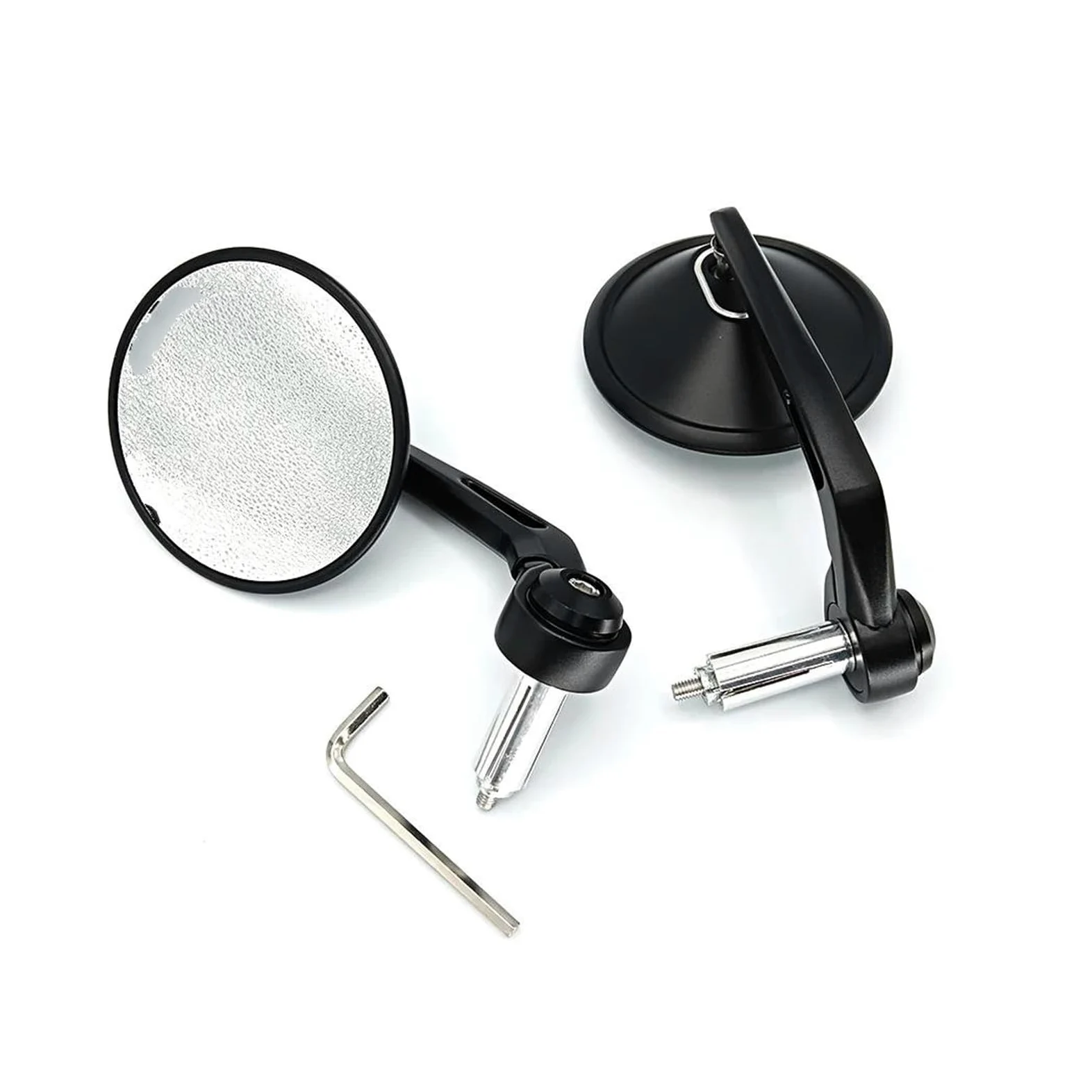espejos motocicleta Scooter Bar 7/8 "22mm Espejos Retrovisores Motocicleta Extremo Manillar Espejo Accesorios Visión Trasera