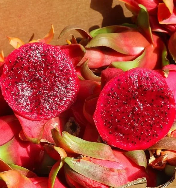 Pitahaya Púrpura 2kg Fruta Fresca Producción Local Castellón España Pitaya Rosa Fruta del Dragón