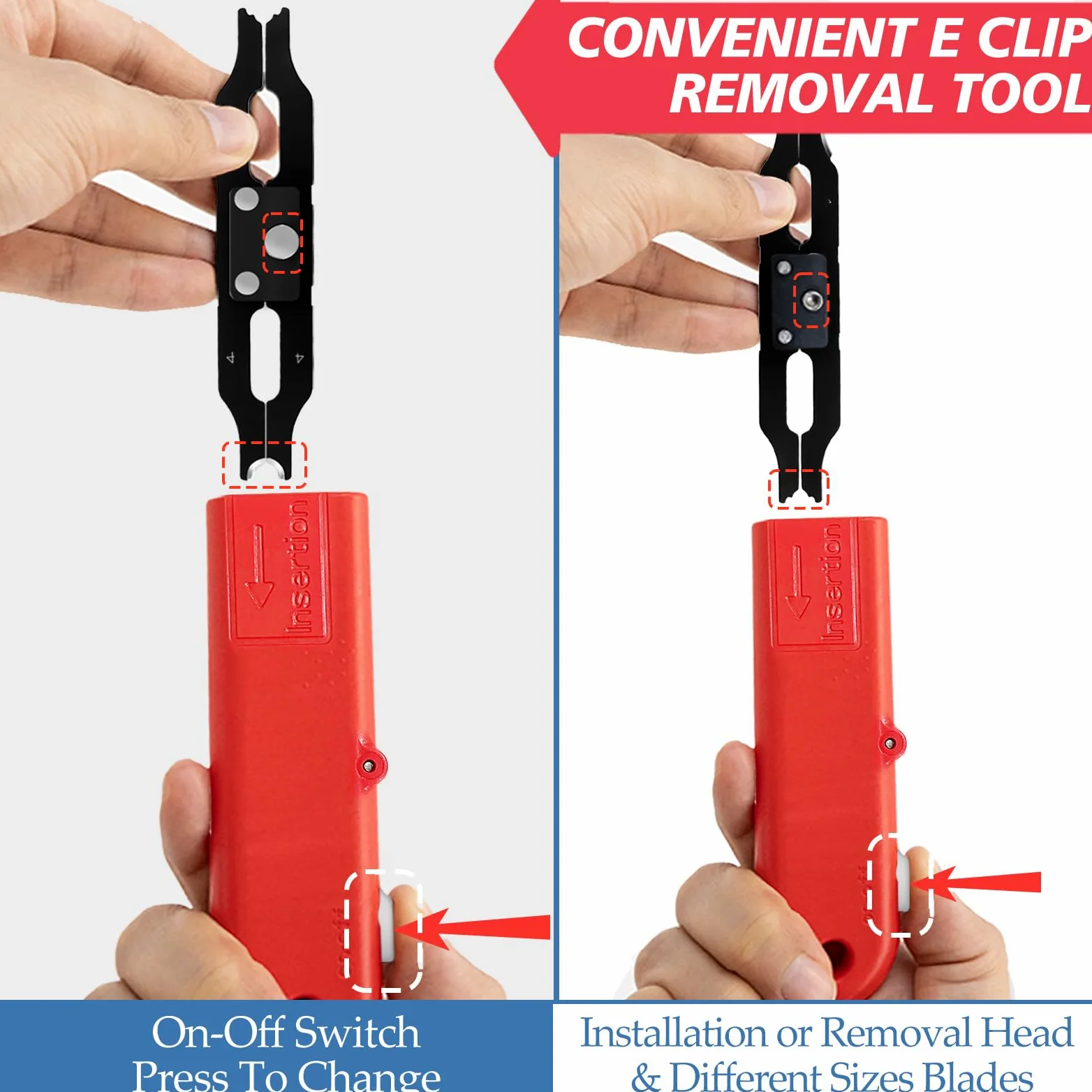 Kit surtido de clips E con extracción