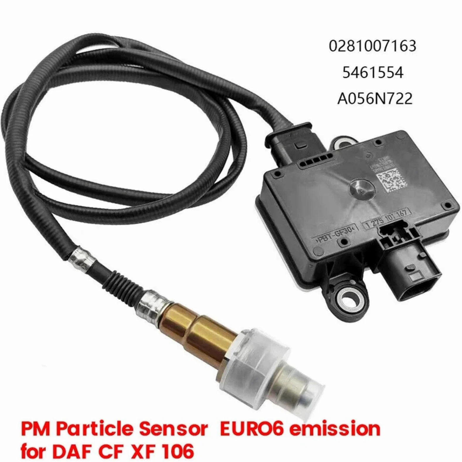 Sensor de partículas 0281007163 5461554 A056N722 para DAF CF Xf 106 2185906 2121308 Sensor de partículas de Escape