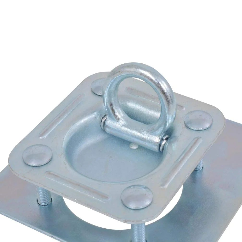 LAPOOH Anillos de sujeción de tráiler 6 pzas, Argollas De Amarre, Anillas Sujeción para Furgonetas, Anillas Amarre Remolque, Anilla Amarre Carga, Acero galvanizado 2000kg