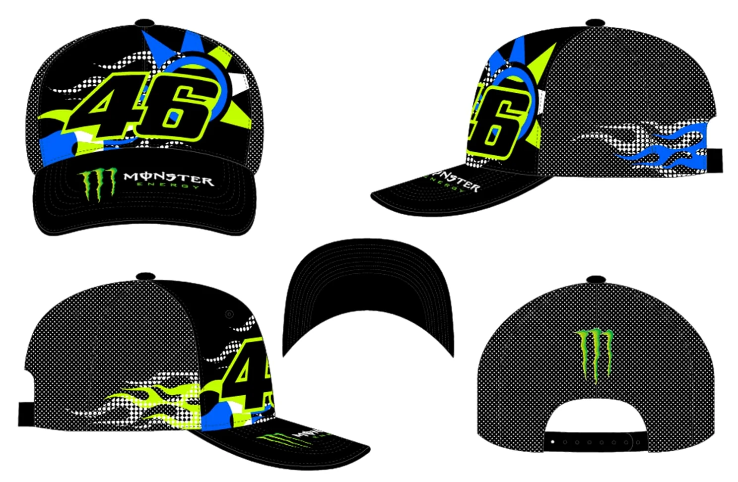 Valentino Rossi Vr46 Monster Dual Cap Unisex Adulto