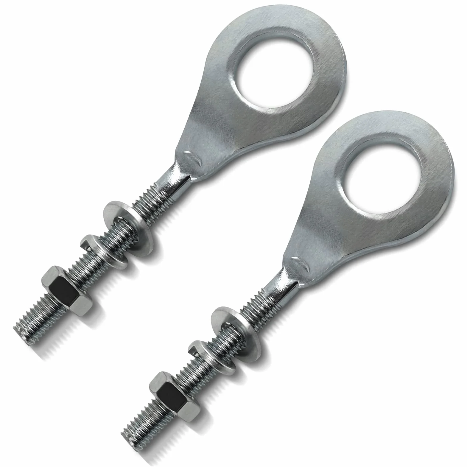 Wai Danie 2pcs 15mm 0.6inch Eje de la Cadena Ajustador Tensor para 50cc-125cc ATV Motocicleta Mini Bike Baja Z50R XR50R XR70R XR75 XR80R XR80 XR100