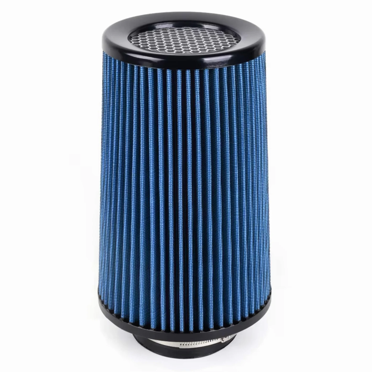 76 Mm 3" Race 10.6" Universal Filtros Aire Cónicos Lavables OFI142 Filtro de aire motor coche | Filtro de aire de entrada de aire frío de alto flujo para automóvil alto(Blue)