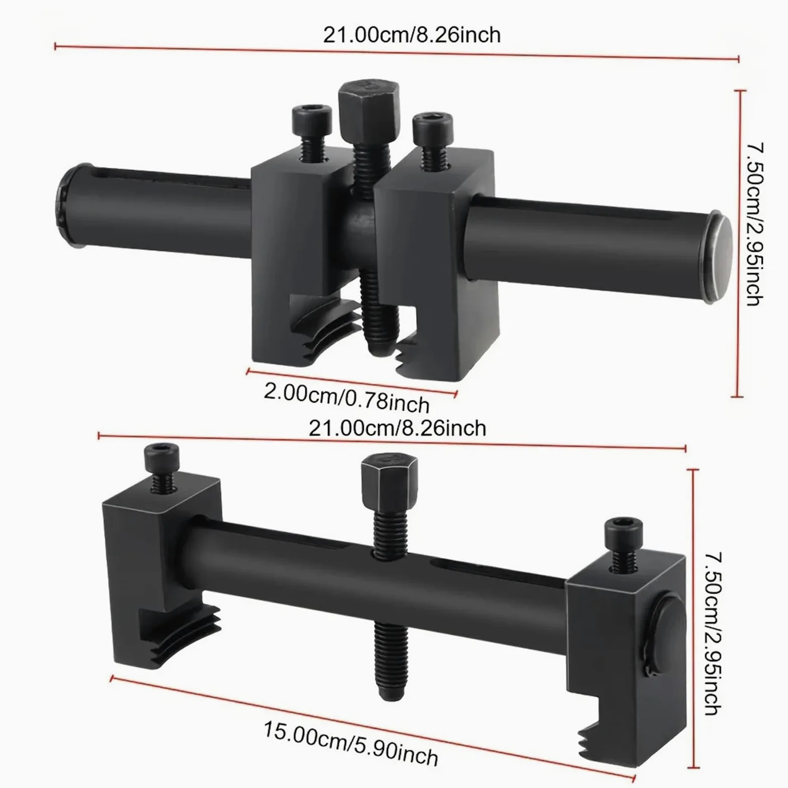 Extractor De Poleas Acanaladas For Polea De Transmisión Acanalada, Herramienta De Cigüeñal, Extractor De Cigüeñal Ajustable De 40 Mm A 165 Mm, Herramienta De Motor.