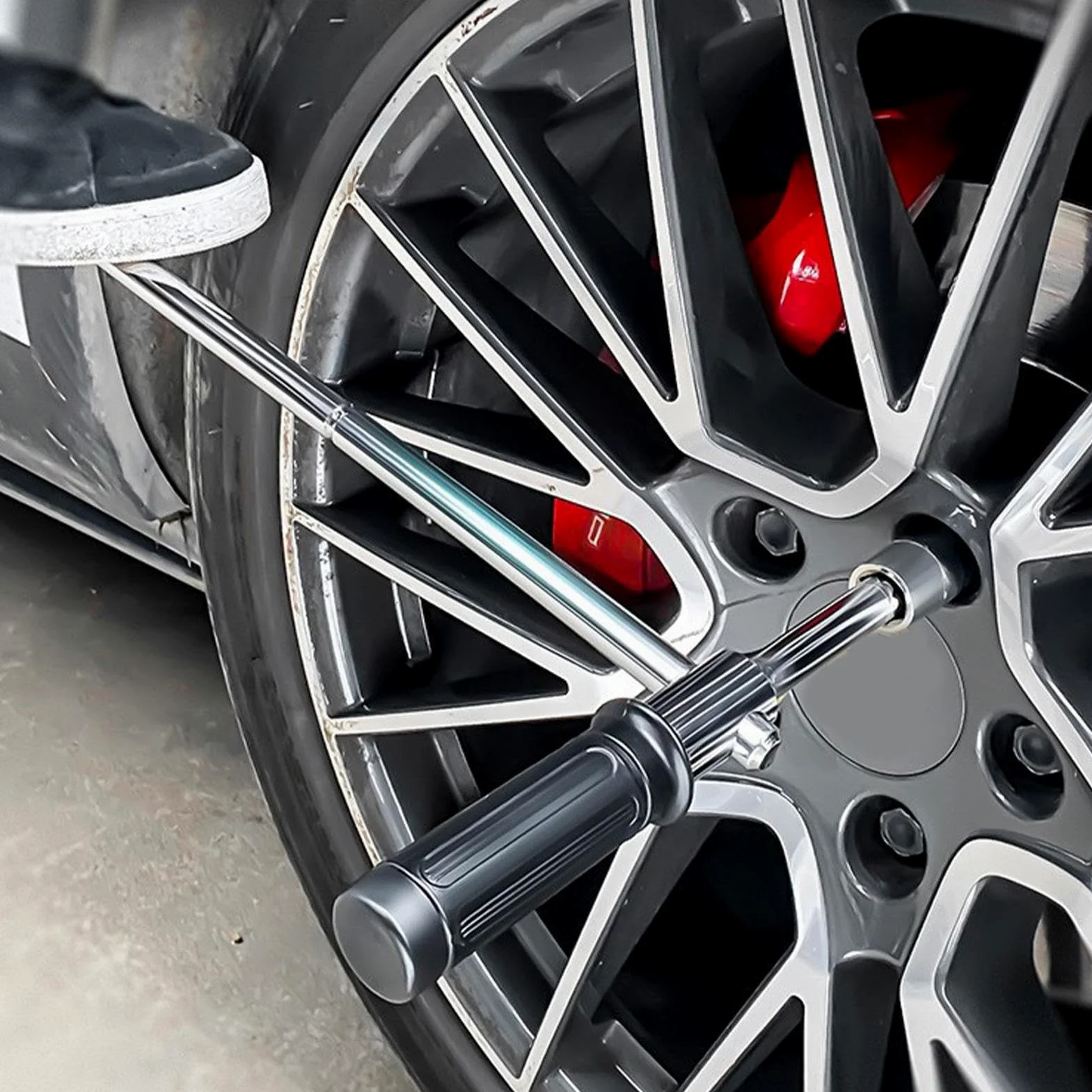 Llave Para Tuercas De Rueda Llave Cruzada para Tuercas de Rueda | Llave de Neumáticos de Motocicleta para Furgoneta Moto Coche SUV Camión Taller Mecánico Emergencias en Carretera
