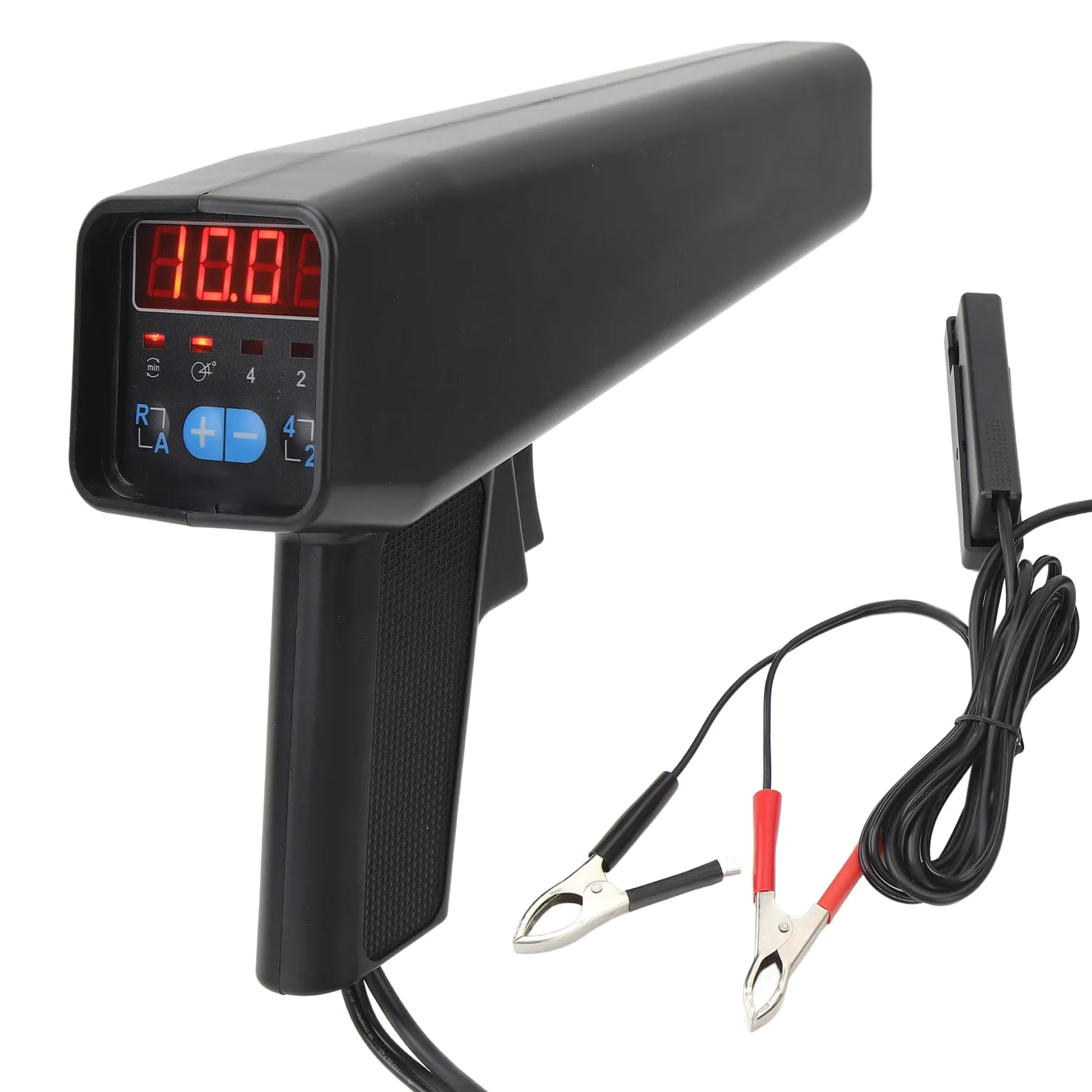 Fabater Luz de Sincronización Digital 12V con Pantalla LED, Pistola Estroboscópica Inductiva Portátil
