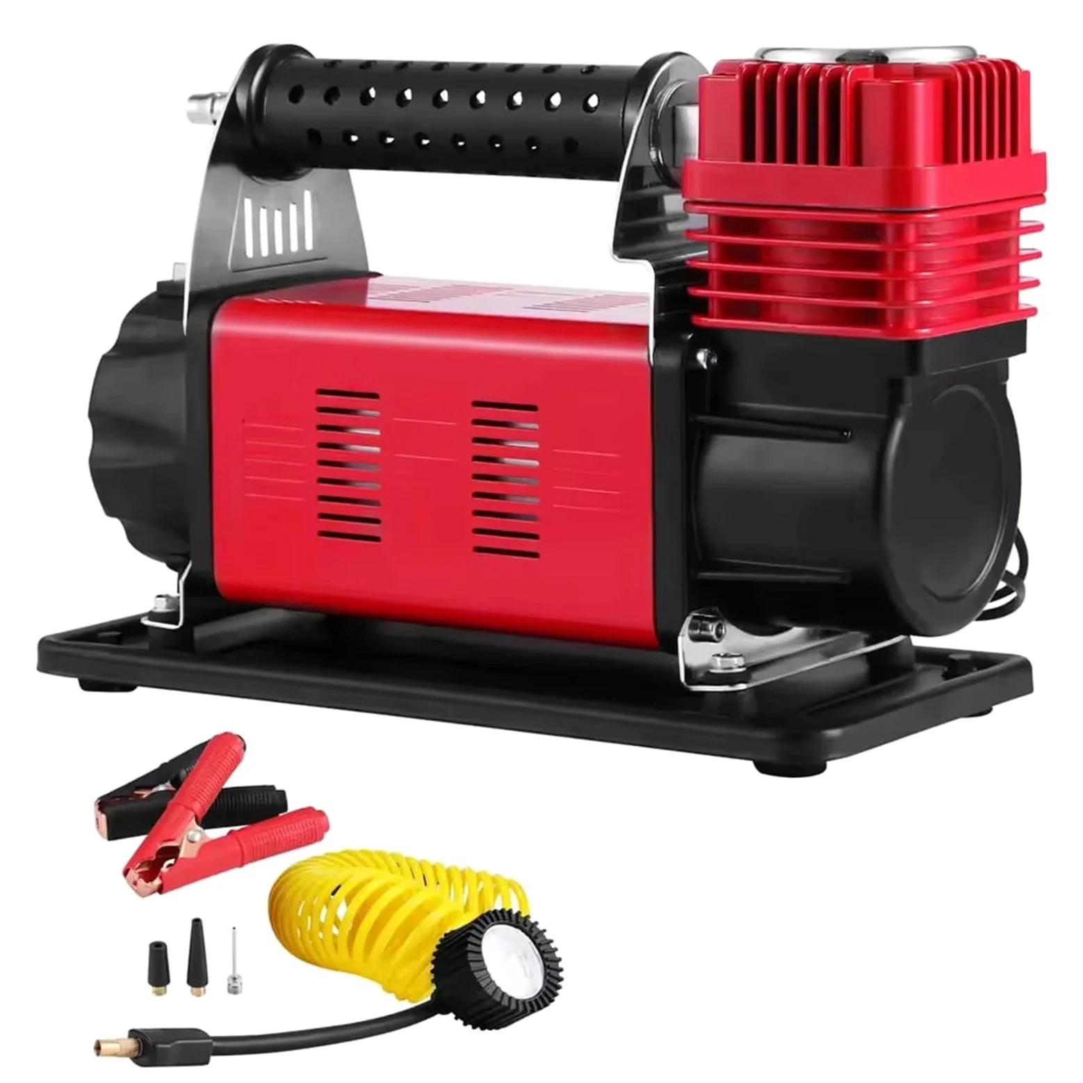 Compresores de Aire portátiles Compresor de Aire portátil de 12V, Bomba de Aire para neumáticos, inflador de Coche, 160L/M, 150 PSI, inflado automático único Inflador Ruedas Coche