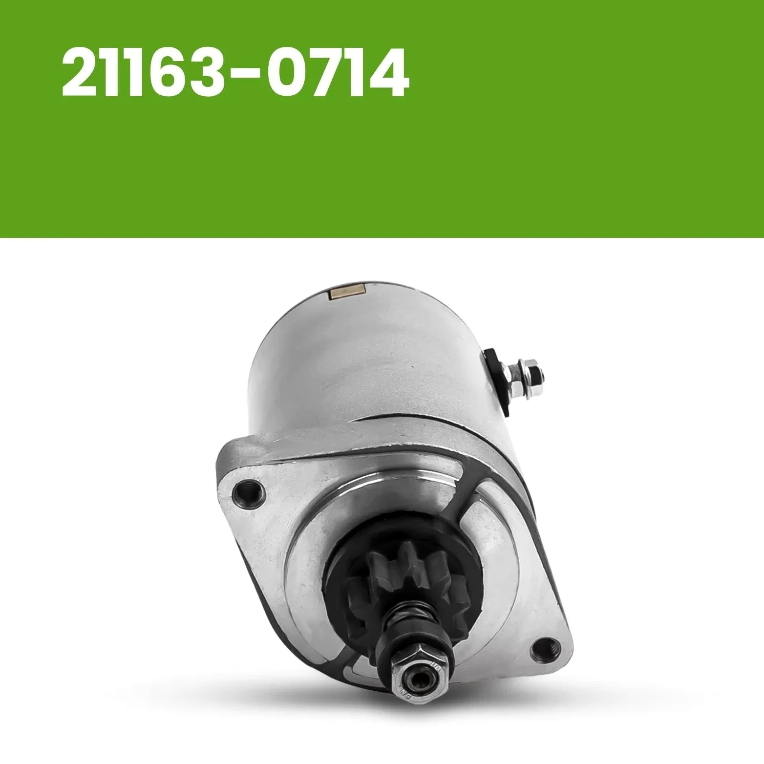 Motor EléCtrico del Engranaje Motor De Arranque para Kawasaki 21163-0724 para Tractor Cortacésped De Giro Cero 2012-2014 Solenoide Relé De Arranque