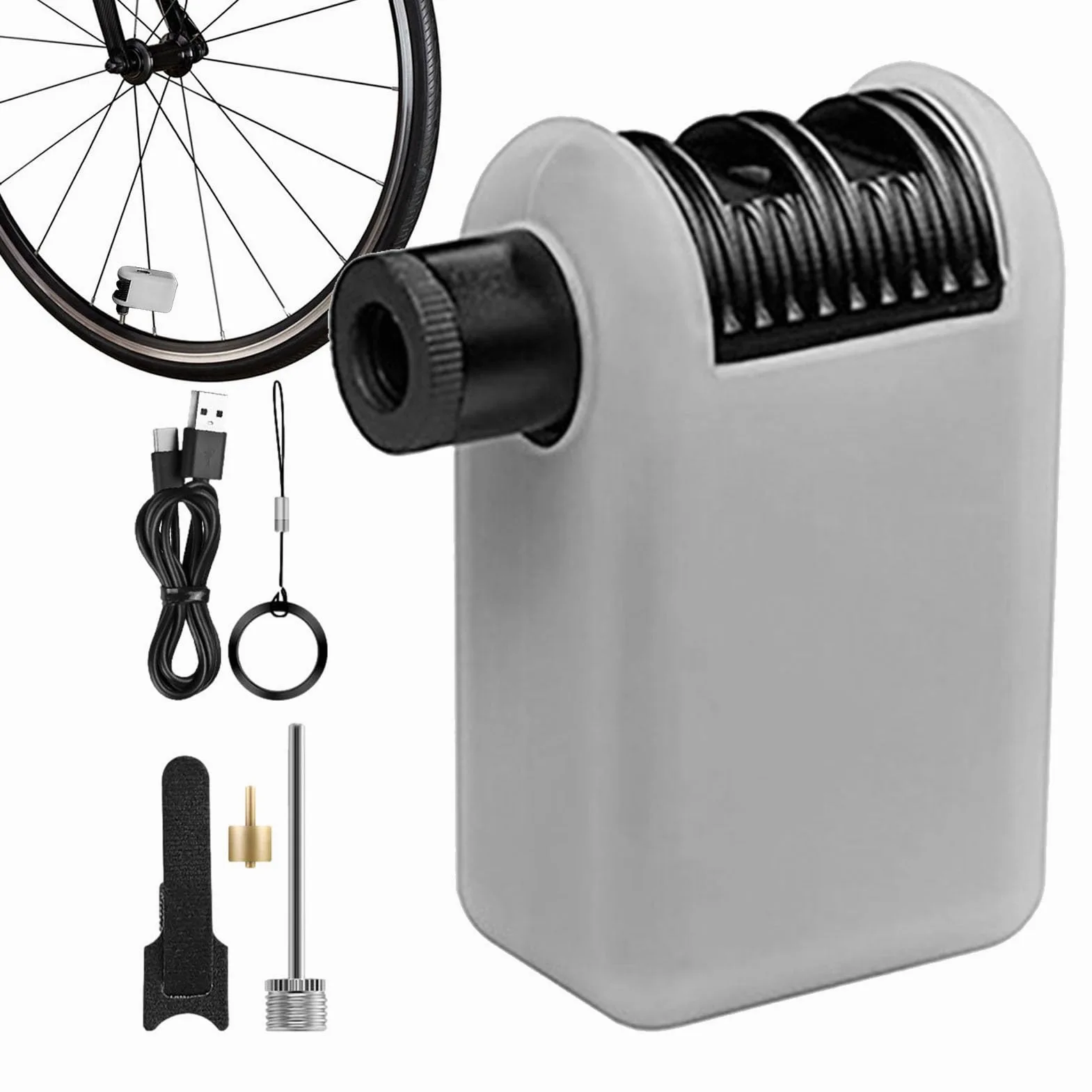 Inflador de Neumáticos para Bicicleta Compresor Eléctrico Miniaturizado | Bomba de Aire Compacta para Ruedas Para Con Motocicleta, Viajes, Exterior,