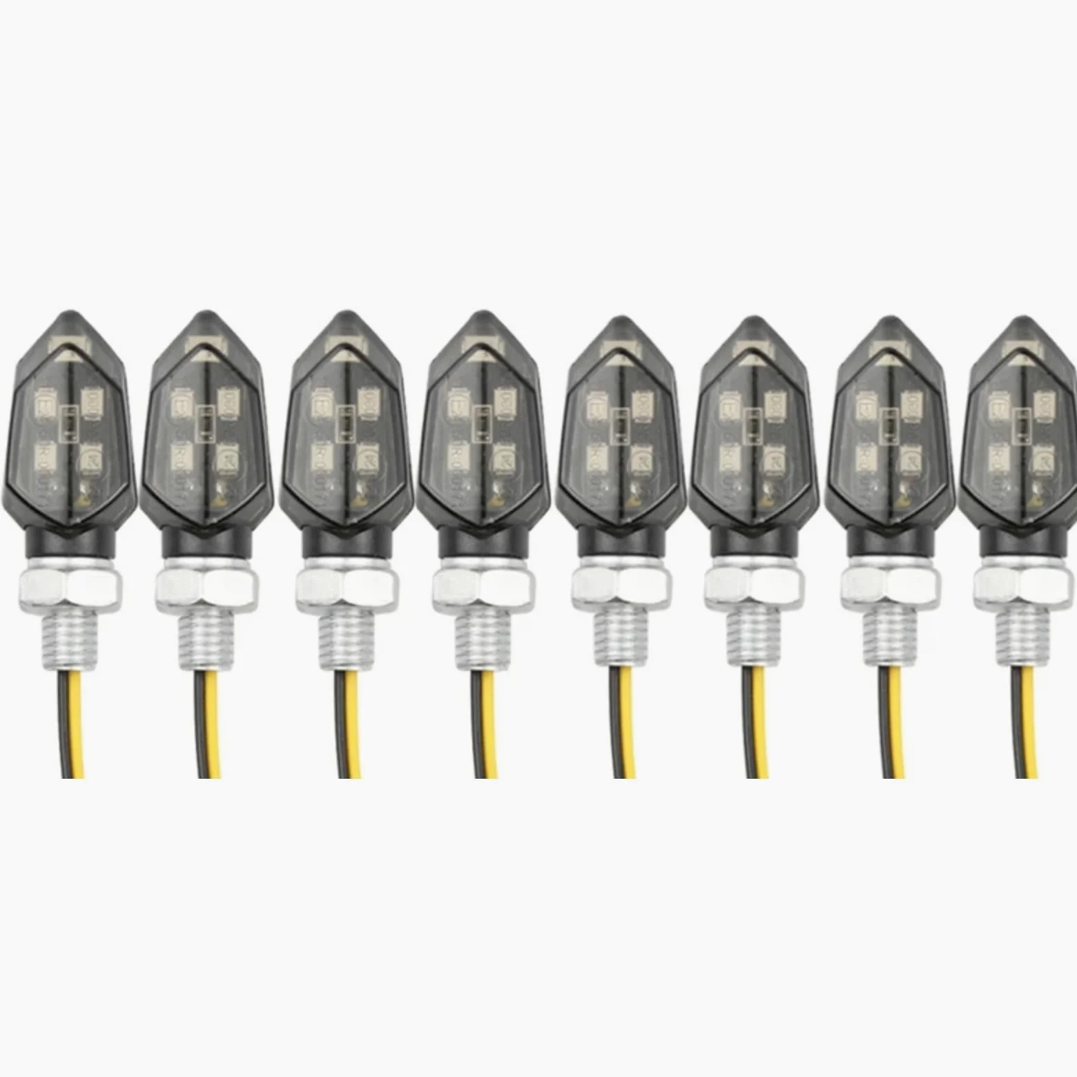 Intermitentes para Motocicleta CBR500R, CB400, CB400SF, CBR1000RR, CB300R, CBR300R. Luz de señalización de Giro, Intermitentes secuenciales de 12 V, Impermeables, 2 Unidades.