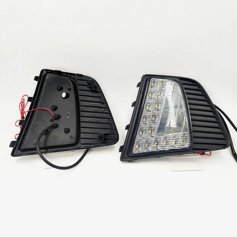 Luces Diurnas LED DRL Luces Antiniebla Intermitentes para Hyundai IX25 para Creta 2014 2015 2016 Lámpara Luz Antiniebla(Blanco)