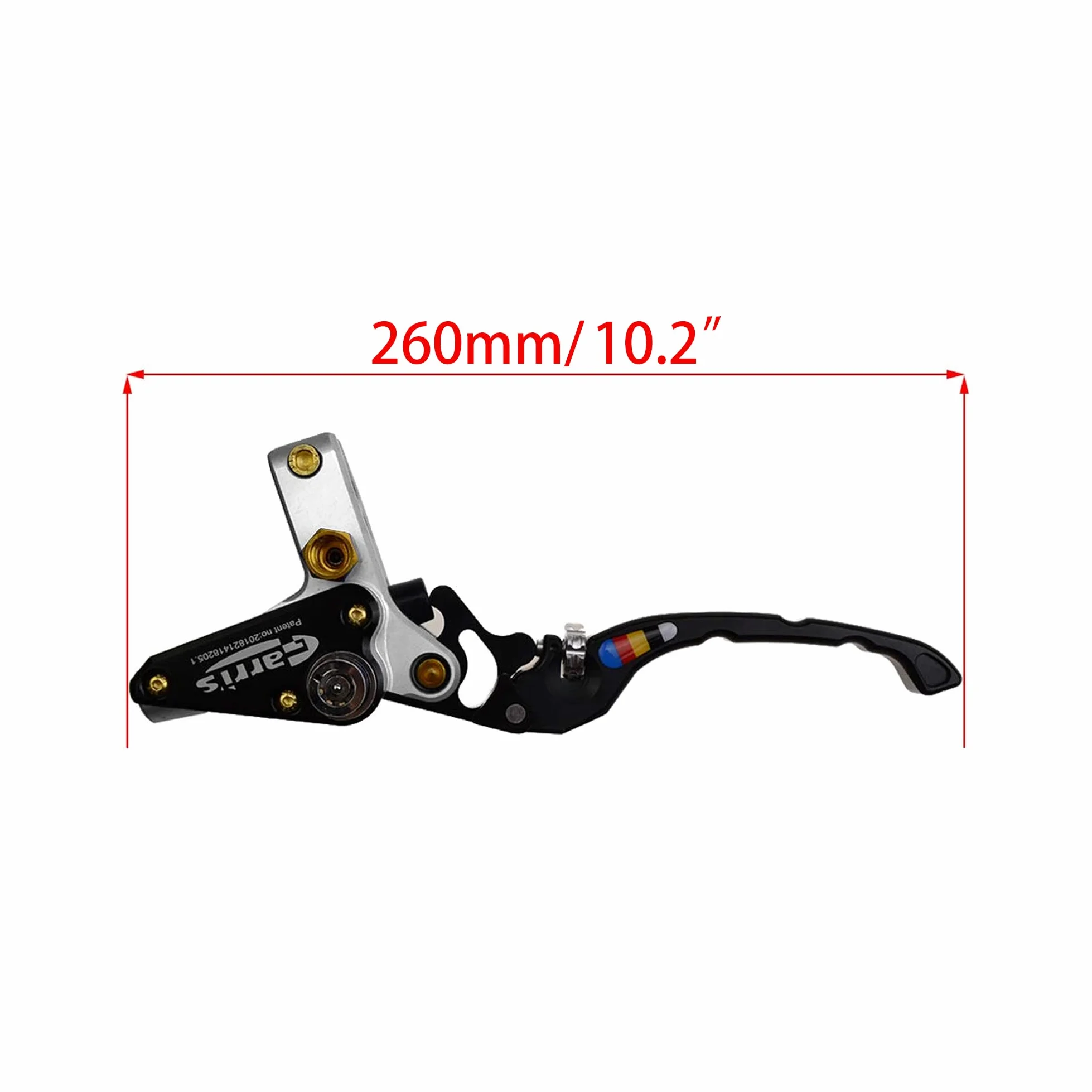 WOOSTAR Motocicleta Embrague Hidraulico Kit Cilindro Maestror con CNC Palancas de Freno Reemplazo para Suzuki GSX650F CR250 Dirt Pit Bike Plata
