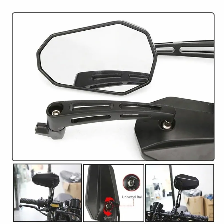 Retrovisor manillar scooter Espejos Retrovisores De Motocicleta Espejo Lateral Universal Compatible con KYMCO Para Downtown 350 G Dink 250 Para Xciting 400i Para Superdink CT350 Aluminio 8/10 Mm
