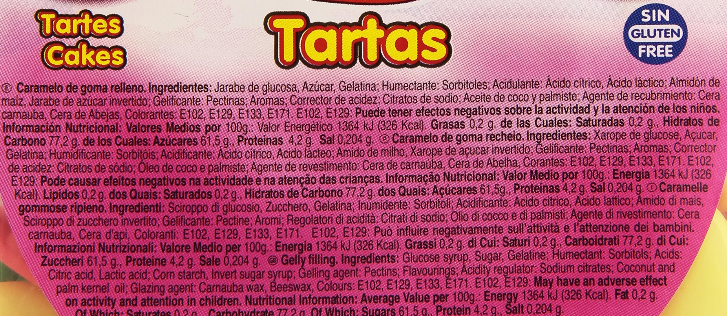 Vidal tartas rellenas