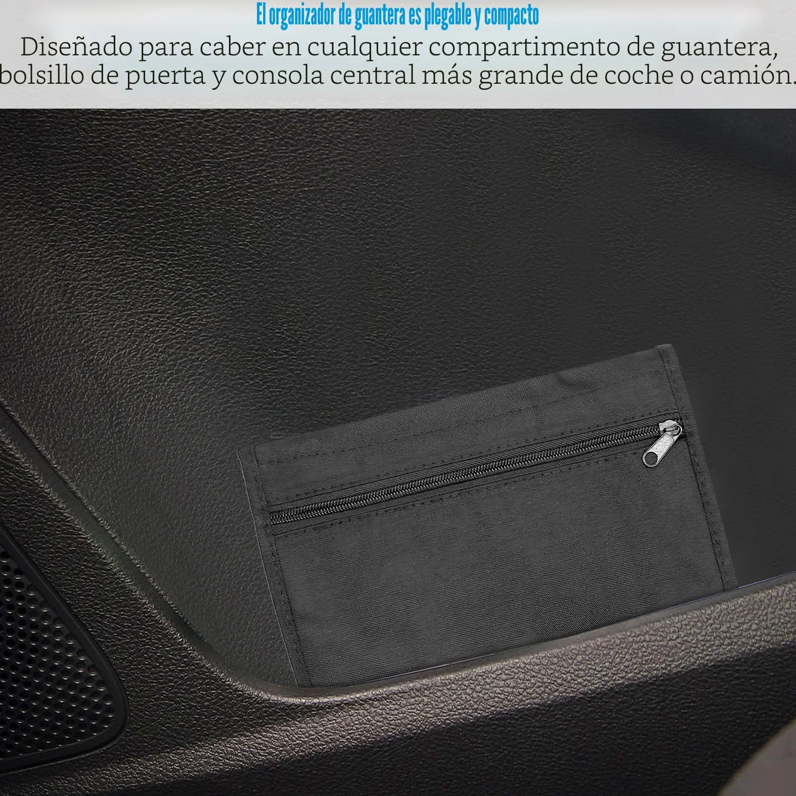 TNSLAND Carpeta de Coche Organizador de Guantera, Manual de Coche, Organizador Portátil de Documentos con Compartimento para Tarjetas de Carné de Conducir