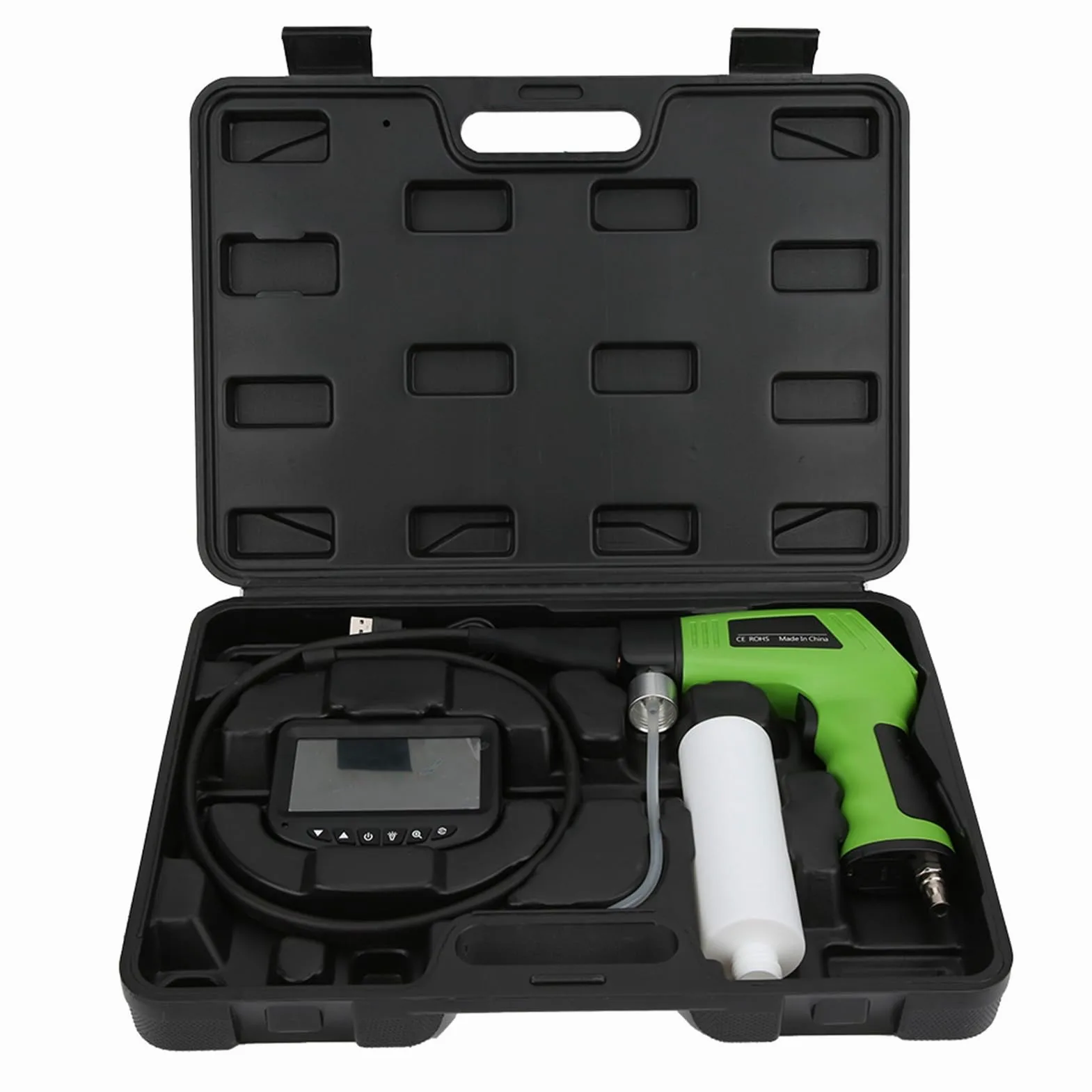 TOPINCN Pistola de Limpieza de Aire Acondicionado de Coche con Pantalla LCD con Pantalla 4K HD para Uso Automotriz y Doméstico en Material ABS