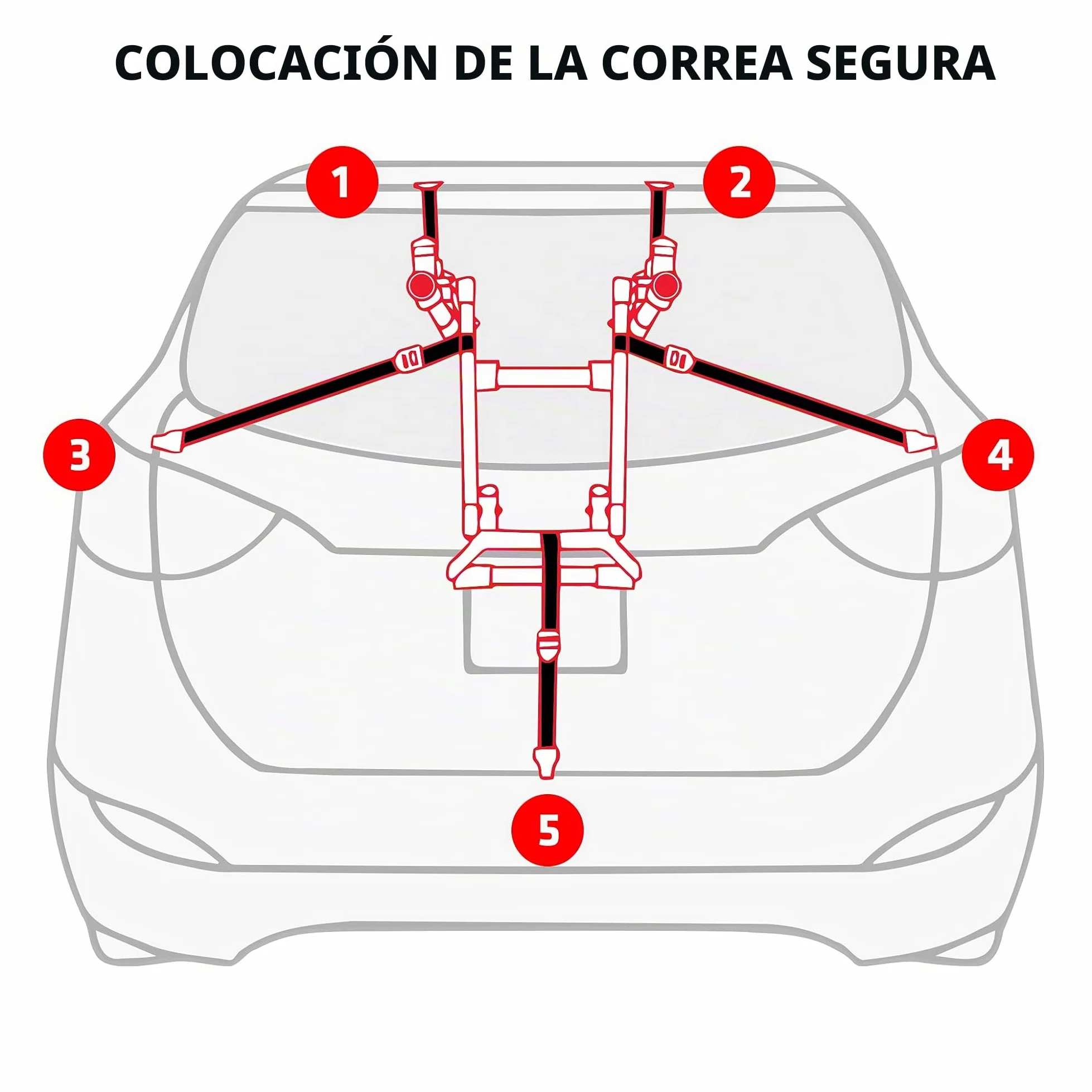 Allen Sports Deluxe - Soporte para Maletero de 2 Bicicletas, Modelo ZN102, Color Negro