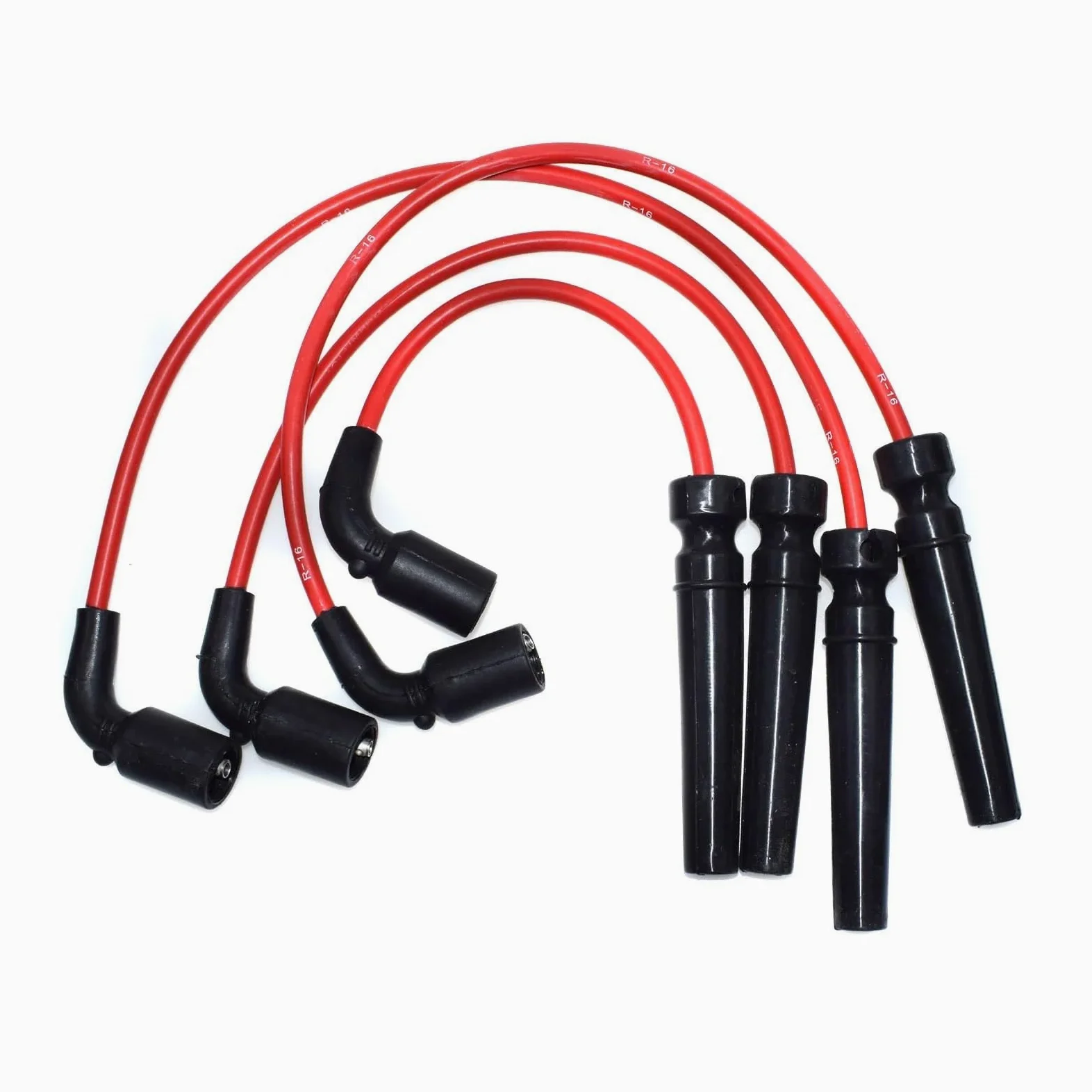cable encendido coche Para Daewoo Para Lanos 1999-2002 L4 1.6L | 56010 96497773 Kit De Cables De Bujía 8MM