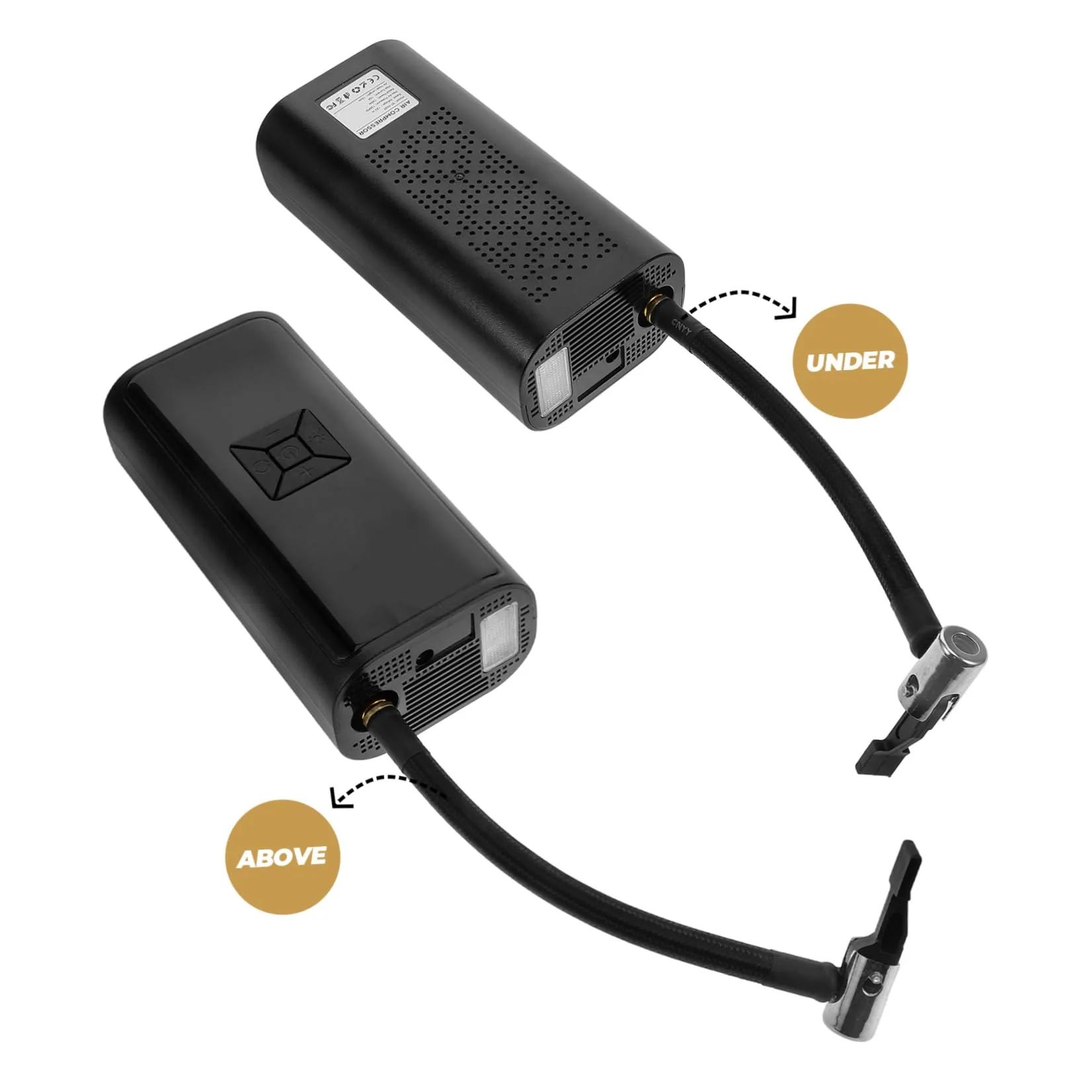 Cabilock Inflador De Neumáticos Portátil Bomba Eléctrica para Coche Bicicleta Inflables Rápido y Práctico Uso Casa Coche o Inflables