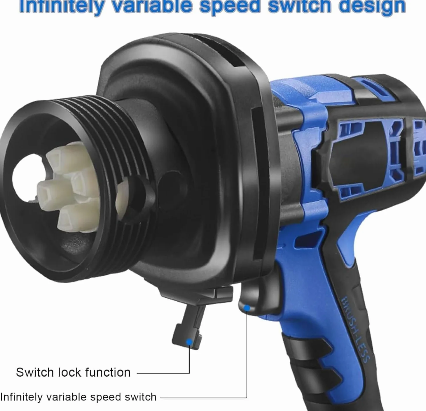 Bomba eléctrica para bidones 80-150 l/min Velocidad ajustable Longitud del tubo 92 cm Succión de alto caudal, para diésel/queroseno/fluidos hidráulicos/aceite comestible Aluminum-tube