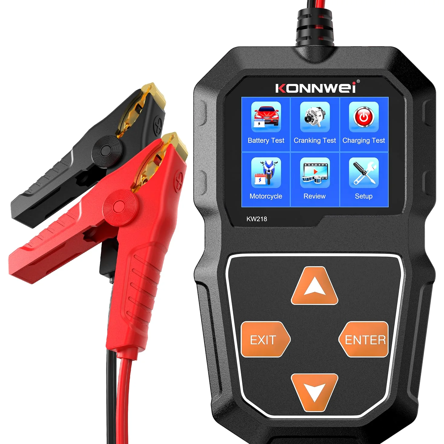 KONNWEI KW218 Comprobador de Batería de Coche 6V 12V 100-2000 CCA Analizador
