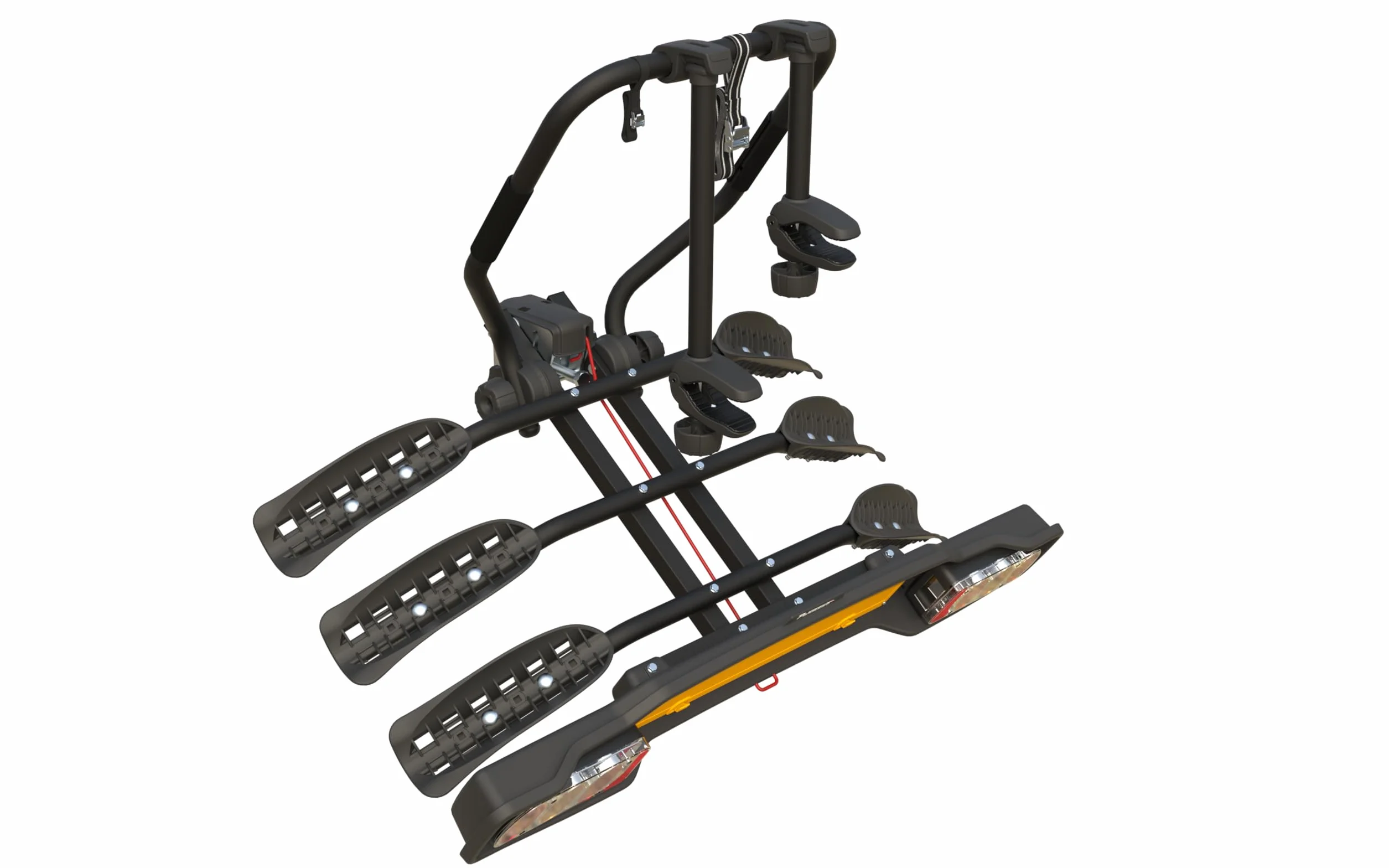 Peruzzo Siena - Portabicicletas de Bola de Remolque, Negro, 3 Bicicletas