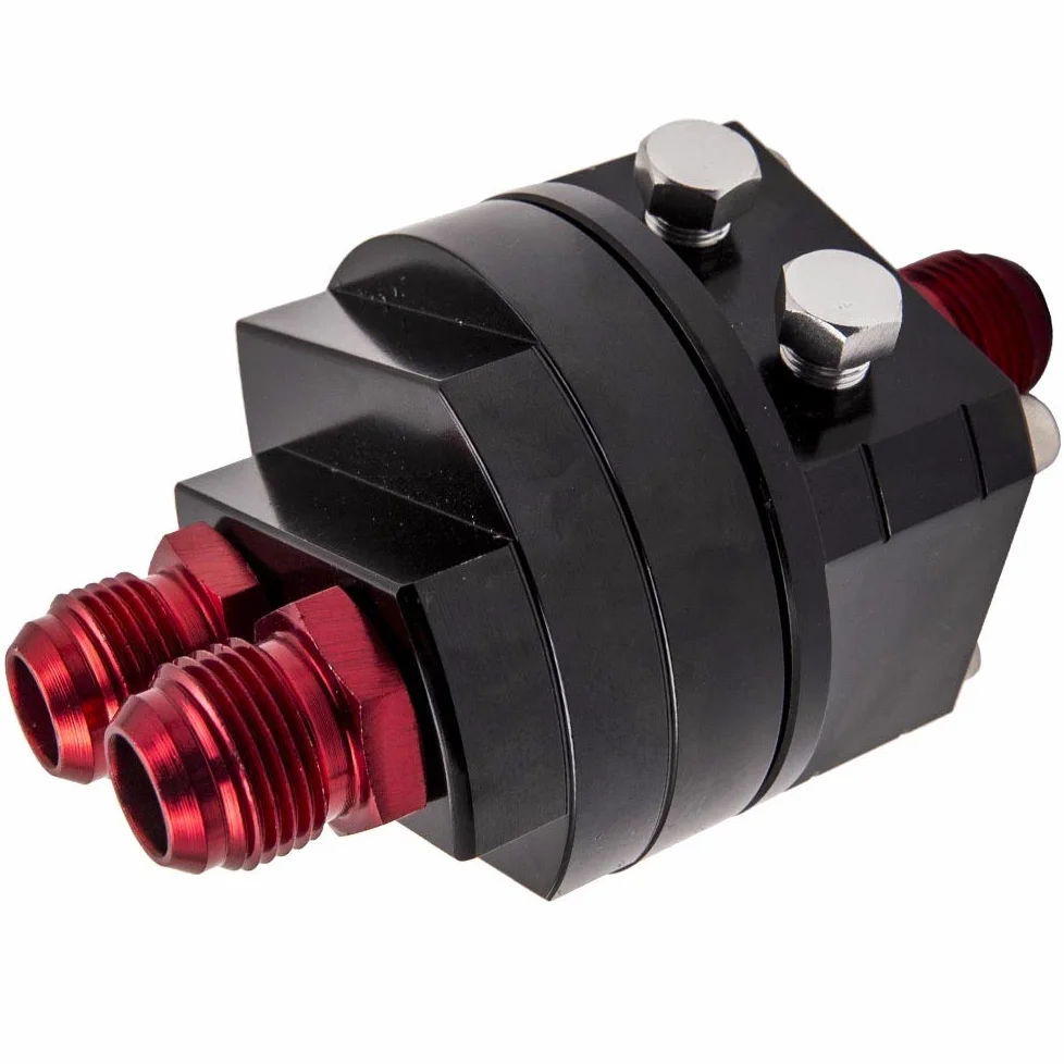 Kit de reubicación de filtro de aceite 10-AN10 con adaptador universal de placa sándwich para enfriador Filtro de aceite motor Filtro de aceite