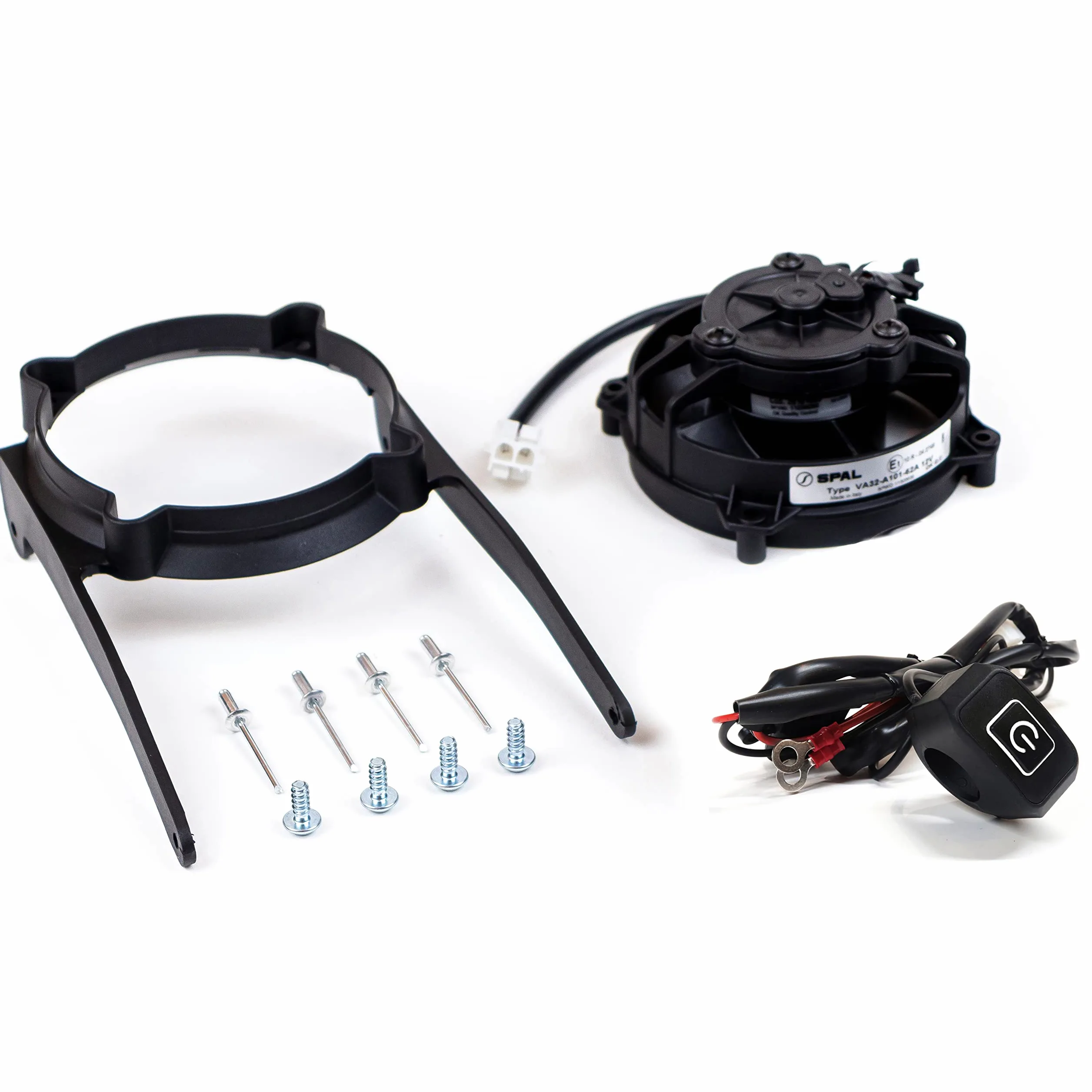 Ventilador de radiador SPAL original con kit de montaje para KTM Husqvarna 2004-2016