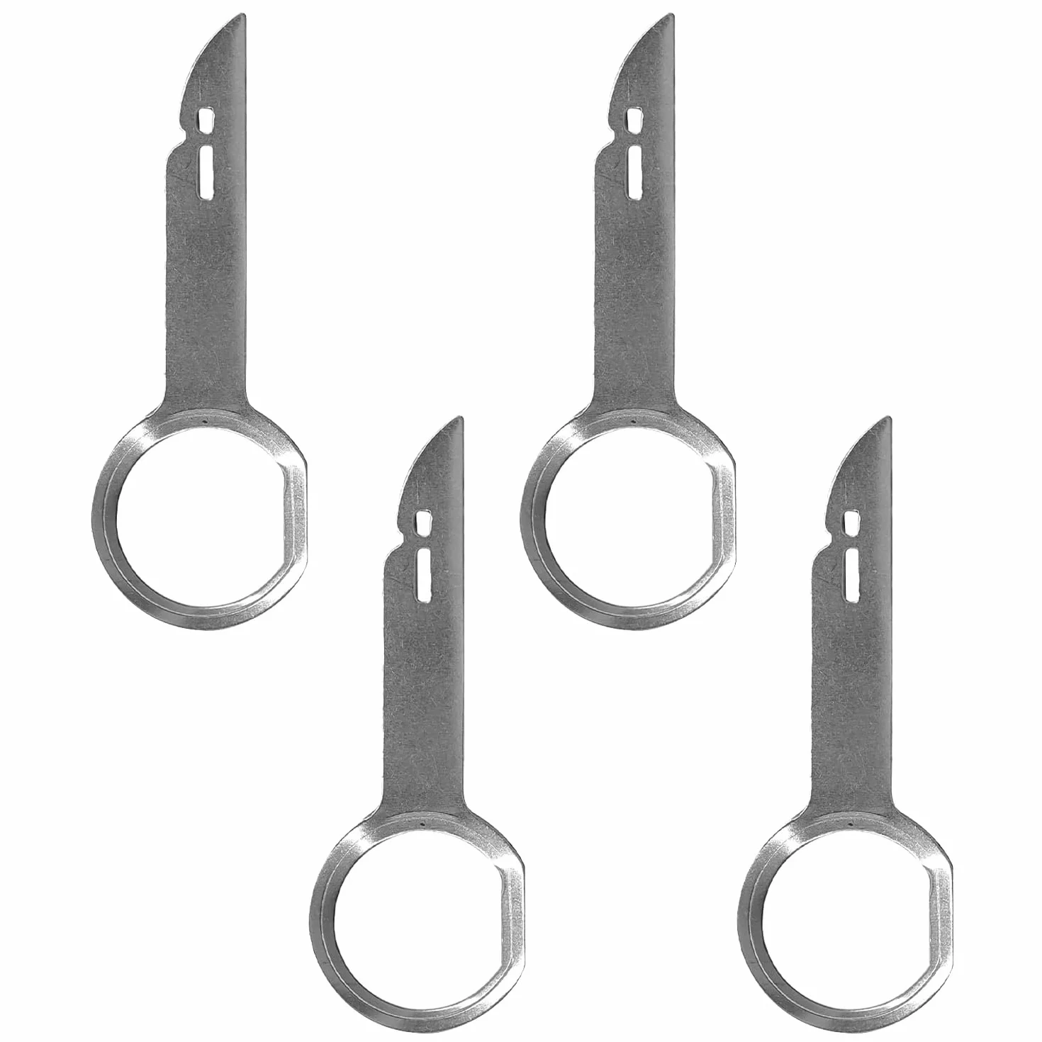 4 Pcs Herramienta de Extracción de Radio de Coche, Llaves Extraccion Radio