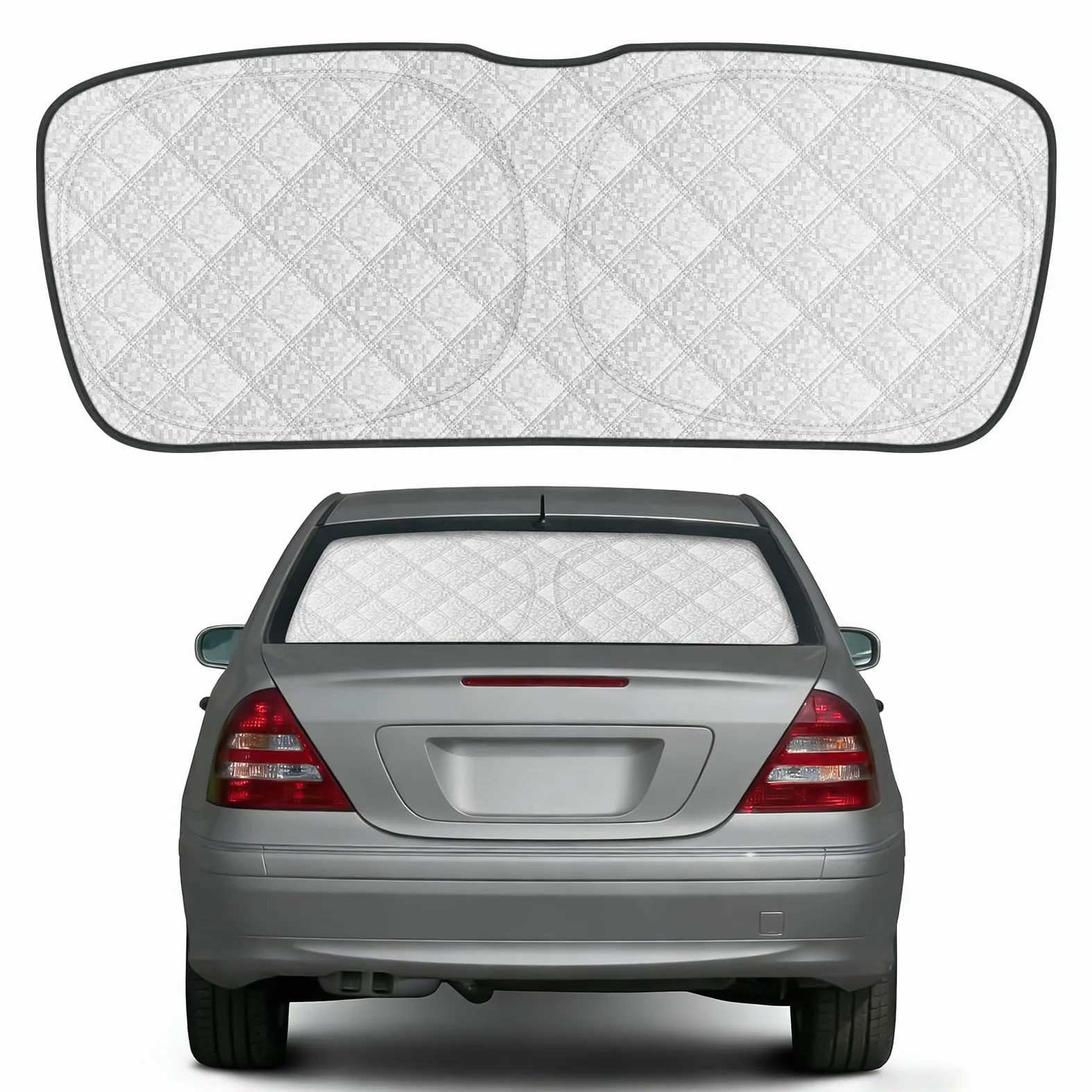 Parasol Luna Trasera Compatible Mercedes-Benz C-Class W206 2022-2026 Protector Solar Plegable Reflectante