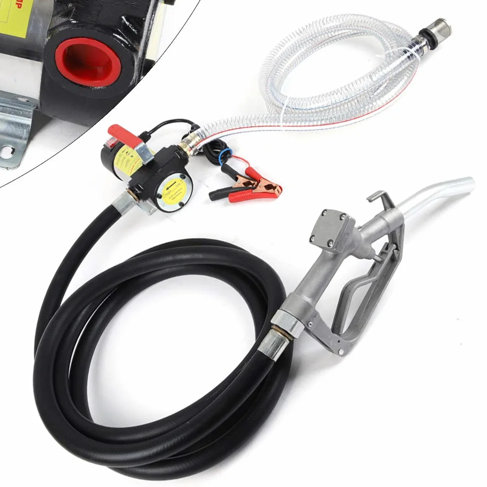 Bomba diesel bomba de aceite, bomba de combustible autocebante, bomba de combustible, 175 W, bomba de extracción de aceite, bomba de 12 V, 3600 rpm, 45 l/min