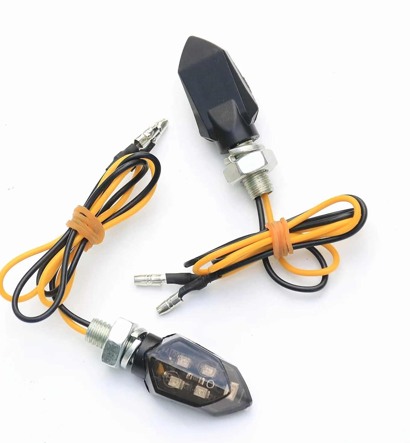 Intermitentes Moto Homologados,E24 12V M8 5LEDs Cuentas MiNi Indicadores Universal para Motocicletas,Impermeables IP65,E-MARK,Para Motos De Calle y Scooters,Accesorios,Para Moto (2 Piezas)