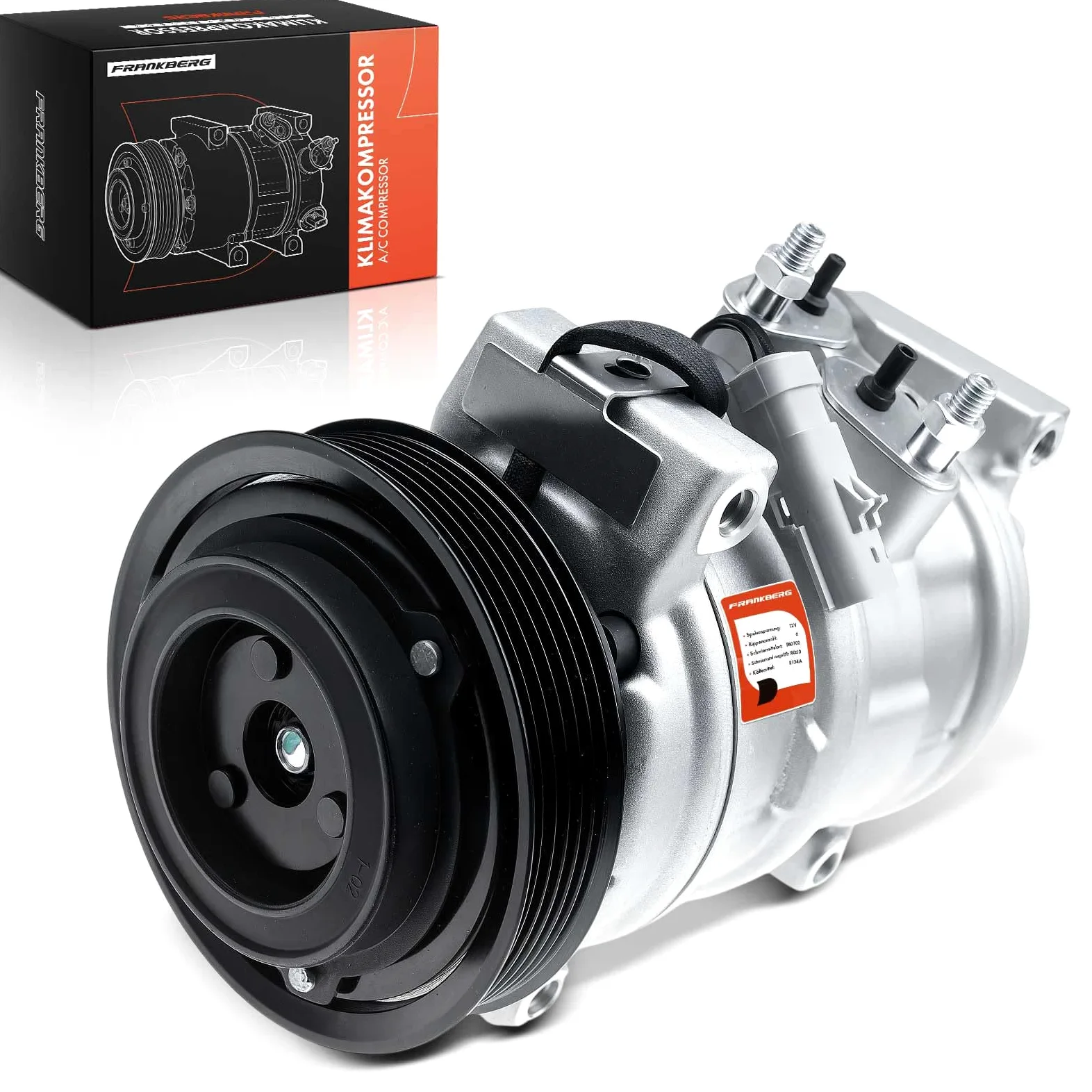 Frankberg Compresor de aire acondicionado con embrague, diésel 05005420ADA | Compatible con: Voyager IV RG RS