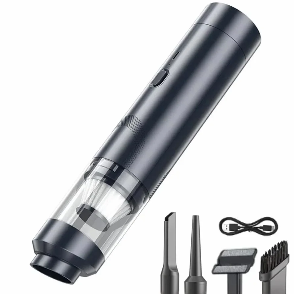 Adius AirTrek Pro – Compact Vacuum & Blower with Enhanced Dual Power, High Power Suction & Air Duster for Car, Home, Office, Quiet Operation, Deep Cleans Fast (Black)