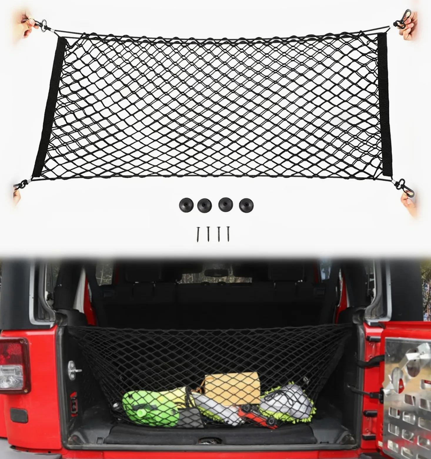 Voodonala Red organizadora Universal de Nailon de Doble Capa de 40 x 18 Pulgadas