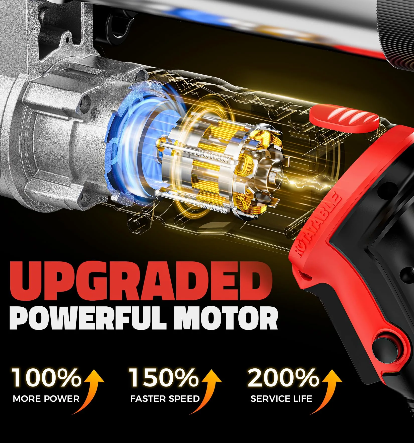 Ecarke Pistola de engrase con batería Compatible con baterías Milwaukee de 18 V