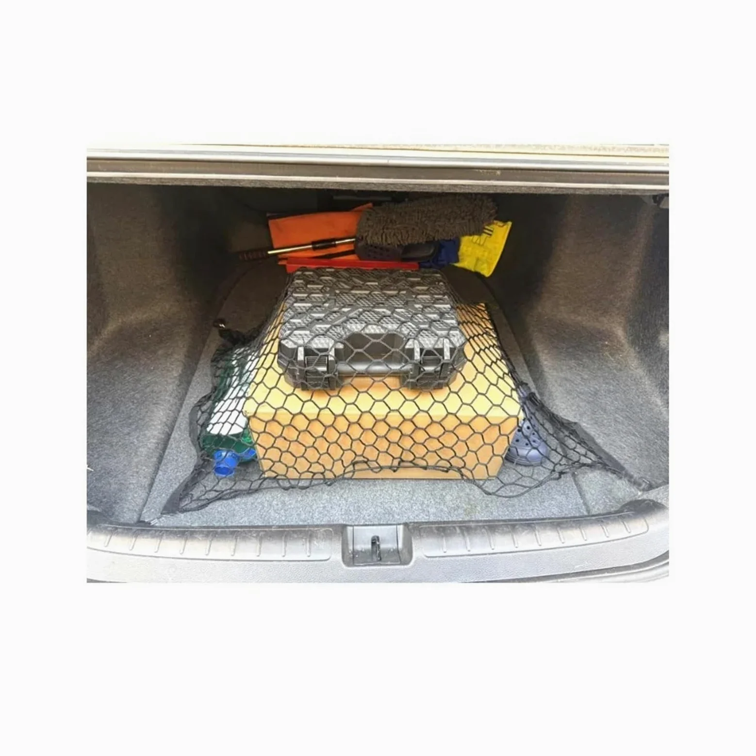Red Maletero de Coche Red de Carga for Coche | Camión estirable del almacenamiento universal ajustable del equipaje del tronco de 60*110 cm con 4 ganchos
