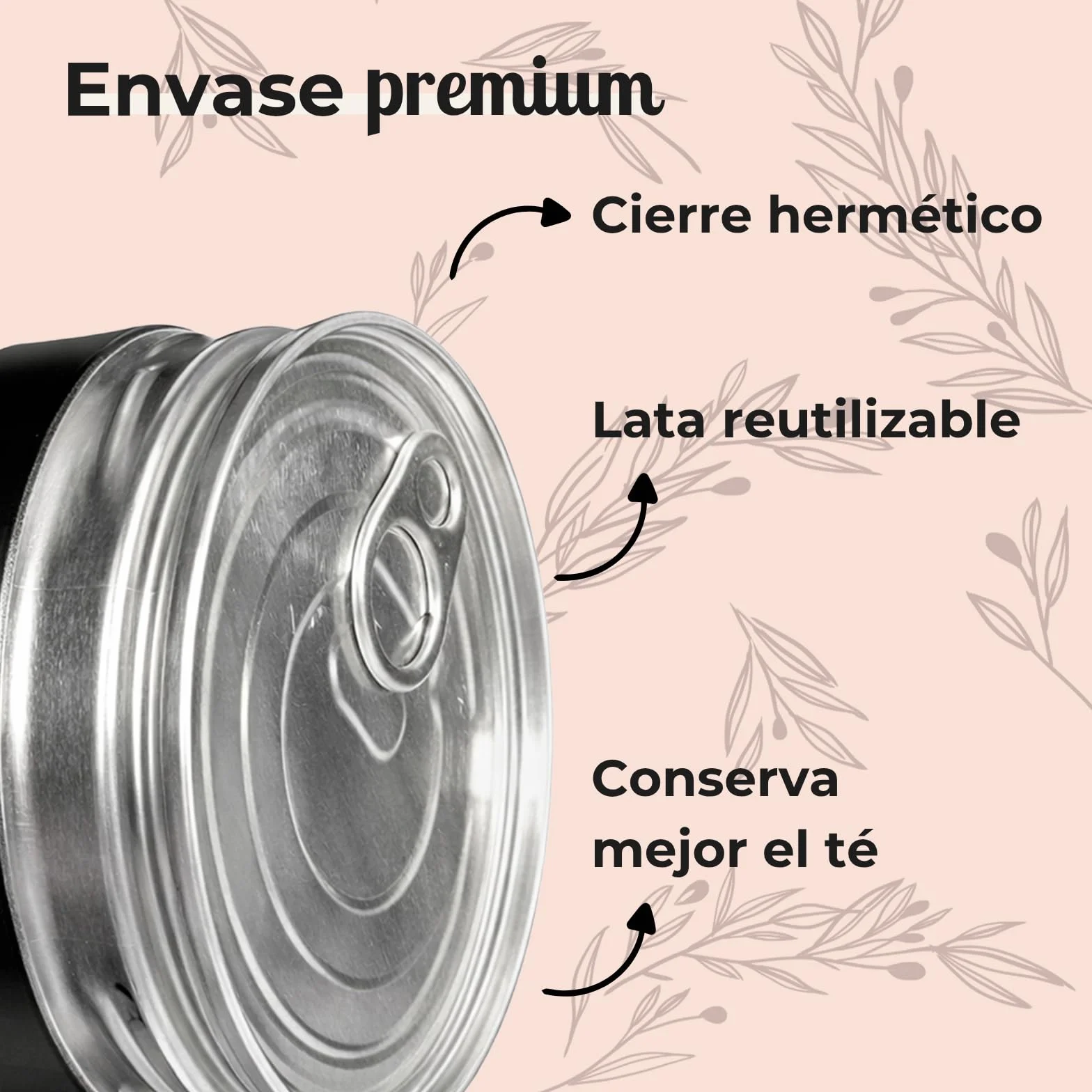 FUSIONATE Rooibos Cacao y Coco 150g Alternativa Chocolate Caliente Infusión Sin Cafeína