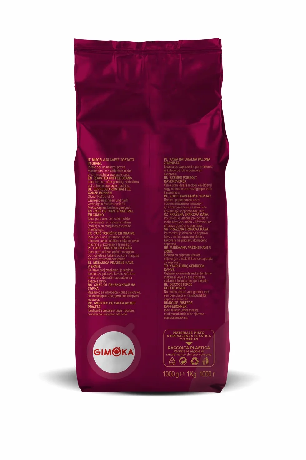 Gimoka Cafè En Grano Gran Bar Intensitad 12 1 Kg Made In Italy