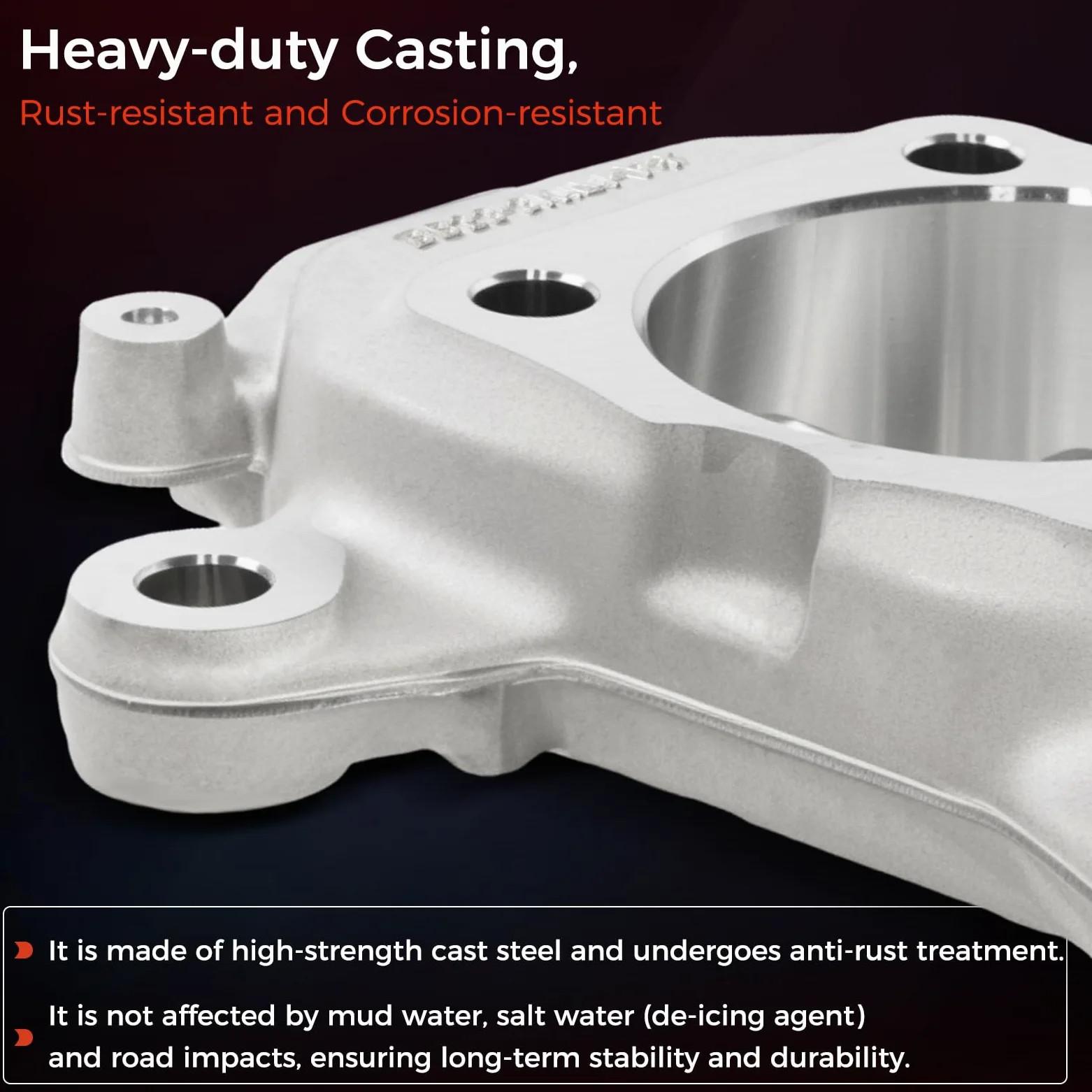 Nudillo de dirección lateral izquierdo para Ford Explorer 2011-2019 y Police Interceptor Utility 2013-2019 - Portador de eje delantero izquierdo, reemplaza MEF-23 BB5Z-3K186-A / BB5Z3K186A